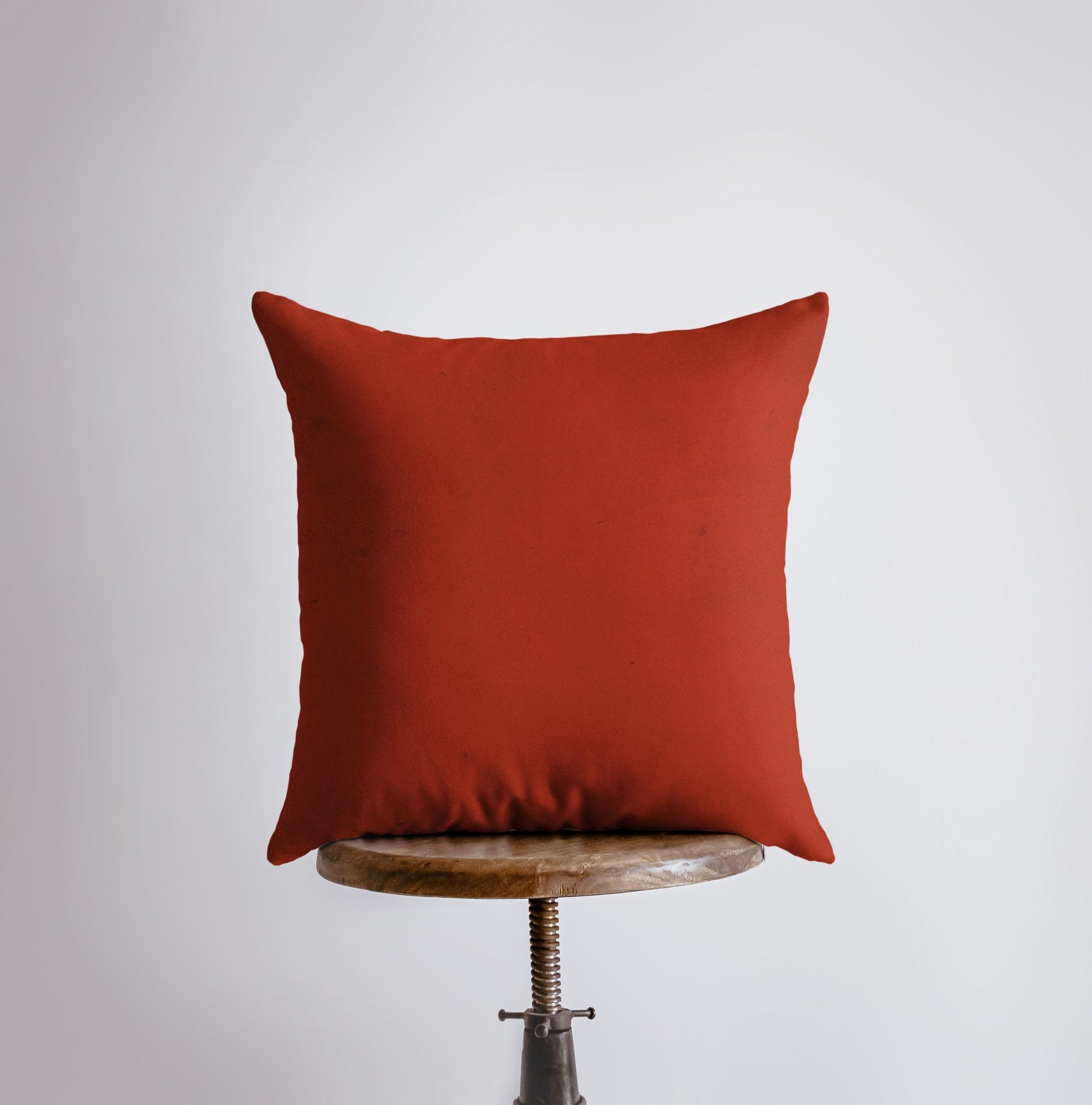 "Joy to the World" Christmas Throw Pillow — Red | Handmade Holiday Decor