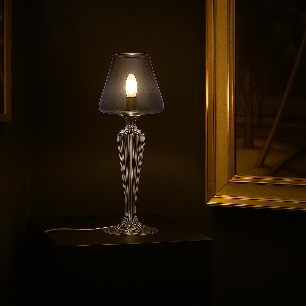 Elegant Handblown Glass Table Lamps – Modern Accent Lighting in 8