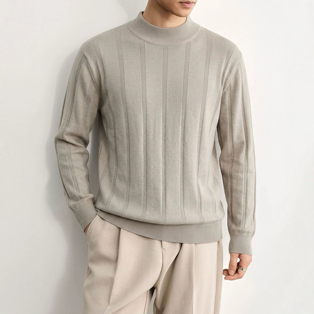 Half high neck slim fit sweater