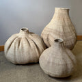 Garlic Tonga Sculptural Basket | Handwoven Ilala Palm | Ndebele Tribe | Zimbabwe | Mbare | 5 Sizes