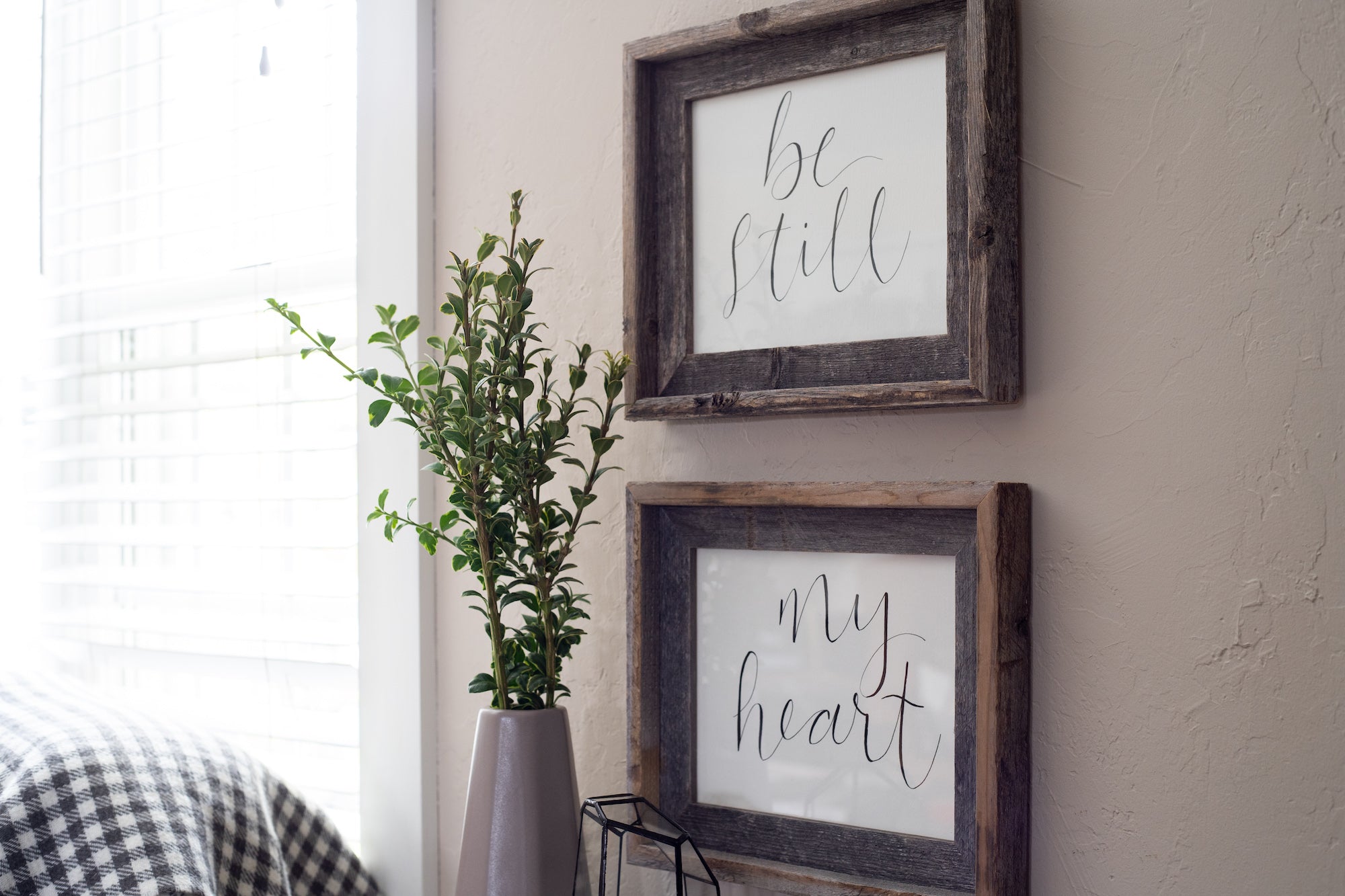 8.5x11 Natural Weathered Gray Picture Frame | Reclaimed Wood