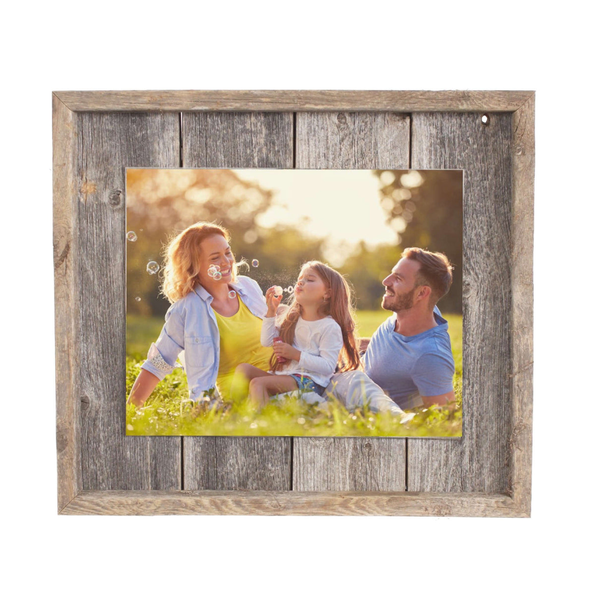 11x14 Rustic Weathered Gray Picture Frame | Reclaimed Wood