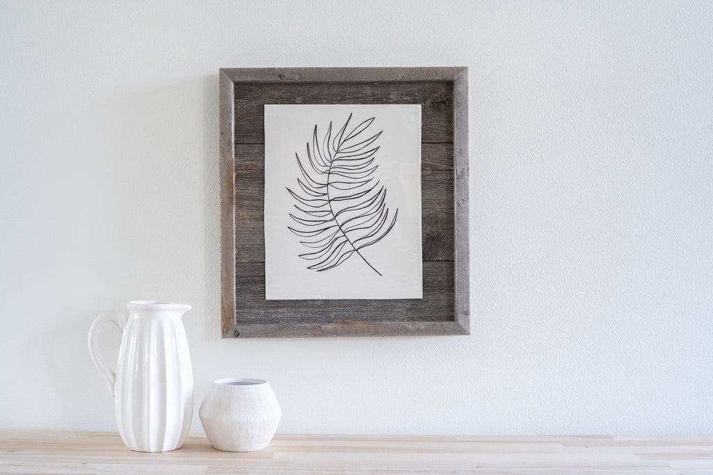 11x14 Rustic Weathered Gray Picture Frame | Reclaimed Wood