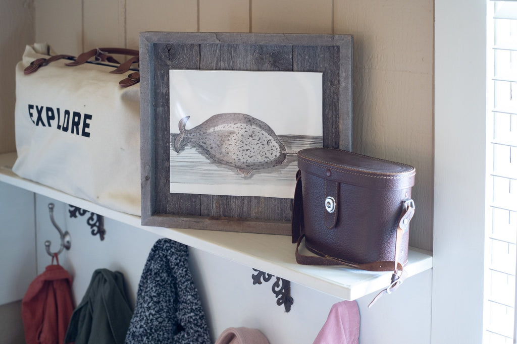 11x14 Rustic Weathered Gray Picture Frame | Reclaimed Wood