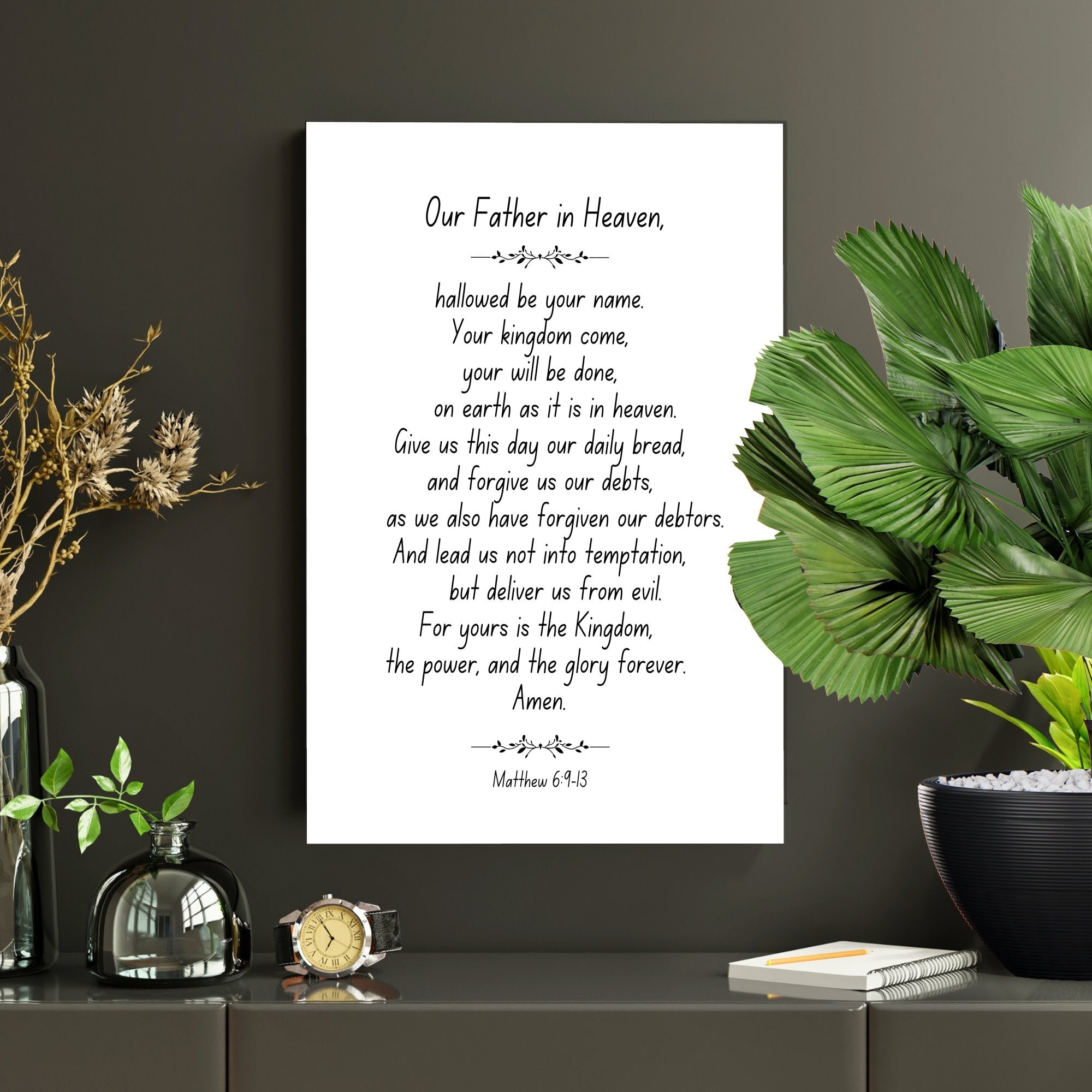 Wall Decor Giclee Poster Art Print - our Father in Heaven