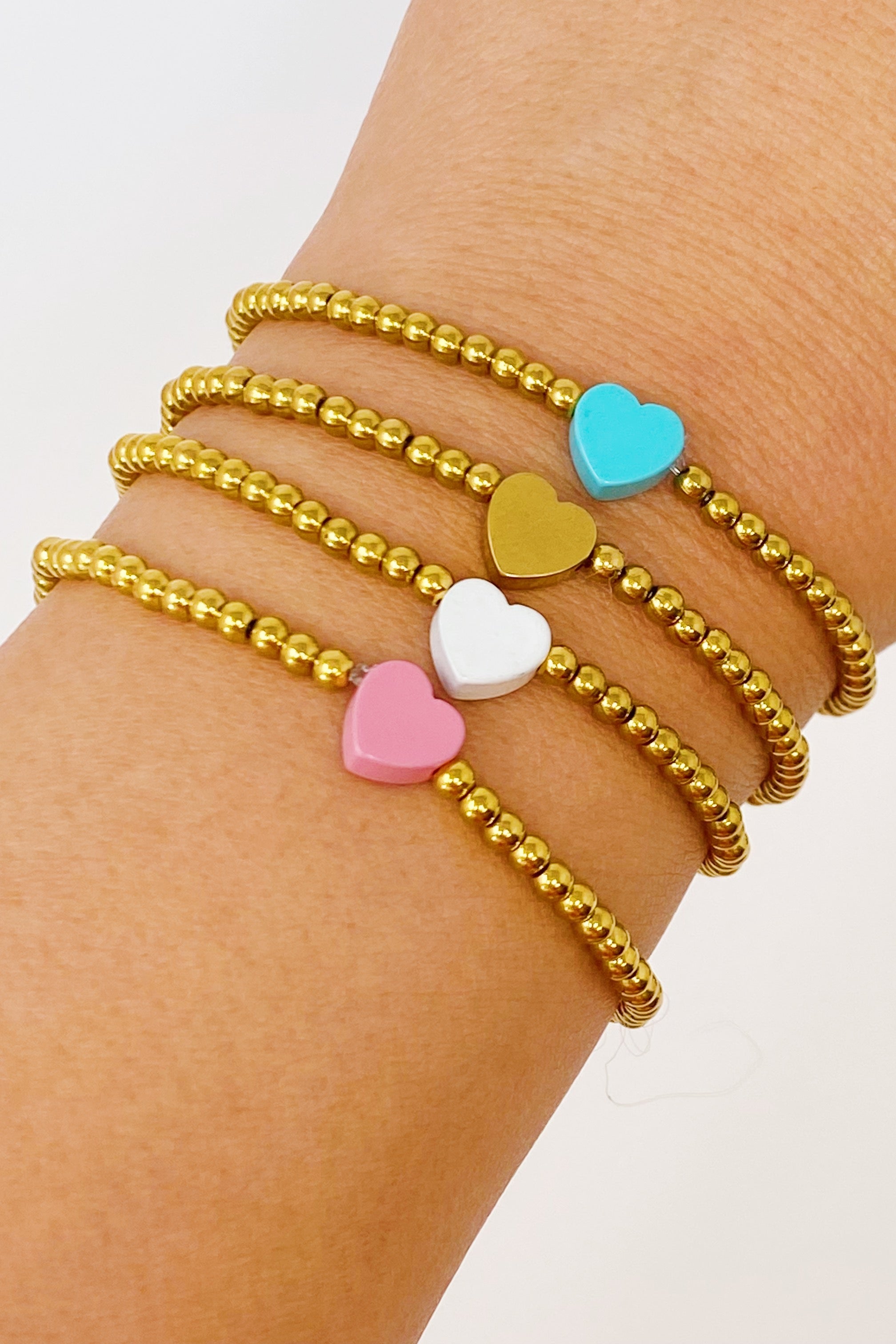 So Very Loved Heart Bracelet | Enamel Heart | 18K Gold Plated | Lead & Nickel Free | 4 Colors | Ellison+Young