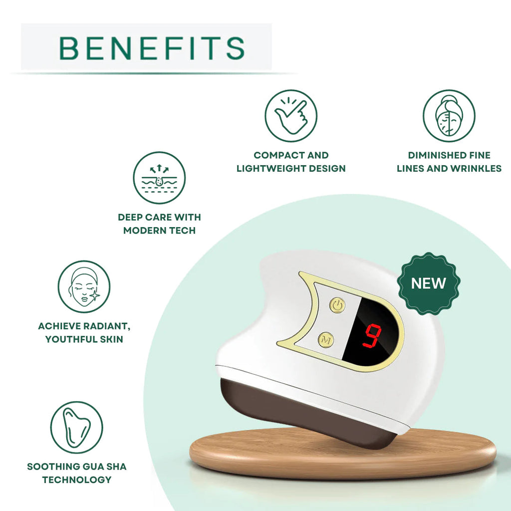 Lift, Sculpt & Glow Toolkit | 3-Device At-Home Spa Bundle | LED Therapy + Electric Gua Sha + Microcurrent | BeNat