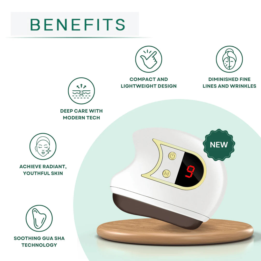 Lift, Sculpt & Glow Toolkit | 3-Device At-Home Spa Bundle | LED Therapy + Electric Gua Sha + Microcurrent | BeNat