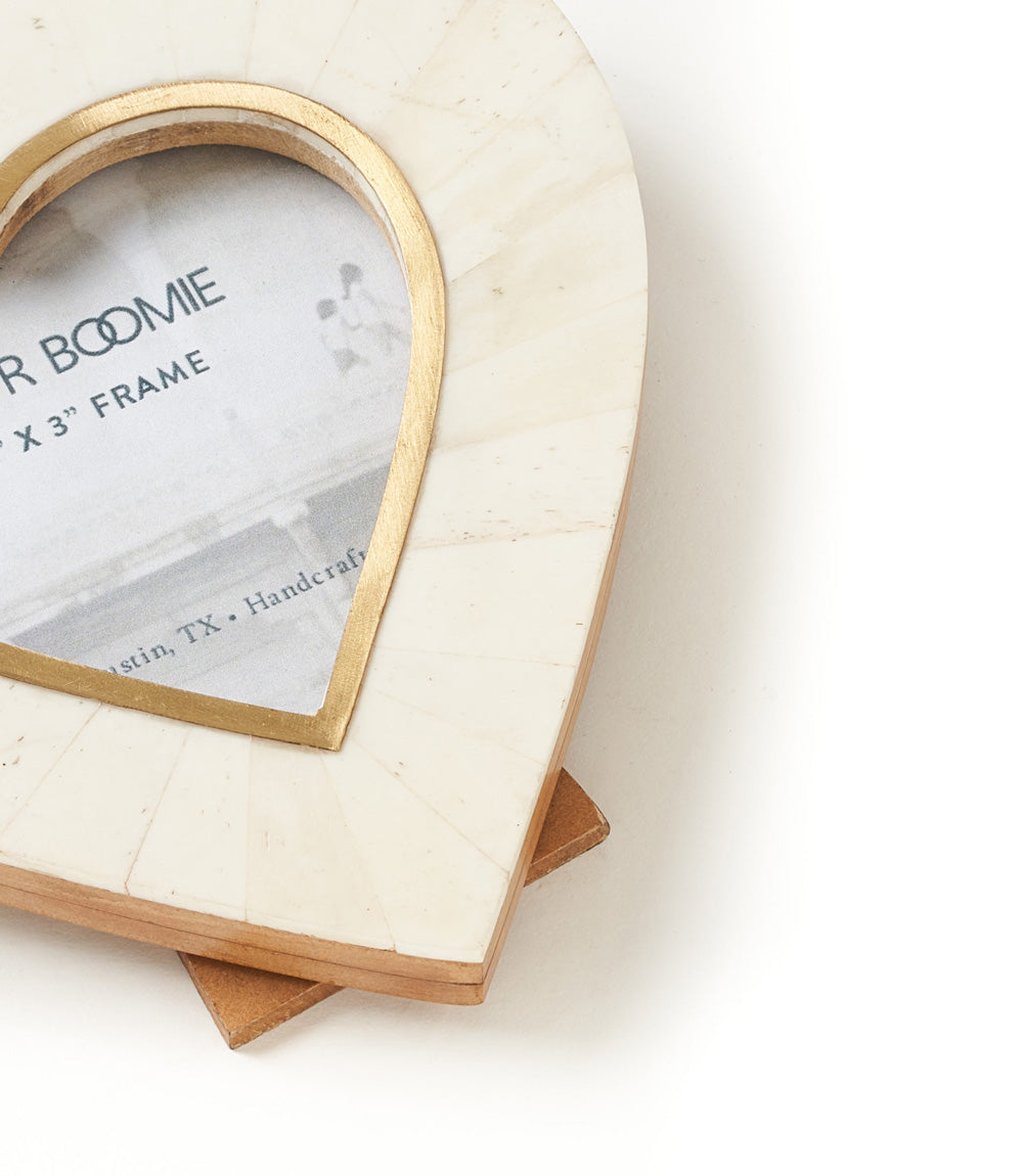 Heart Picture Frame – Hand-Carved 3x3