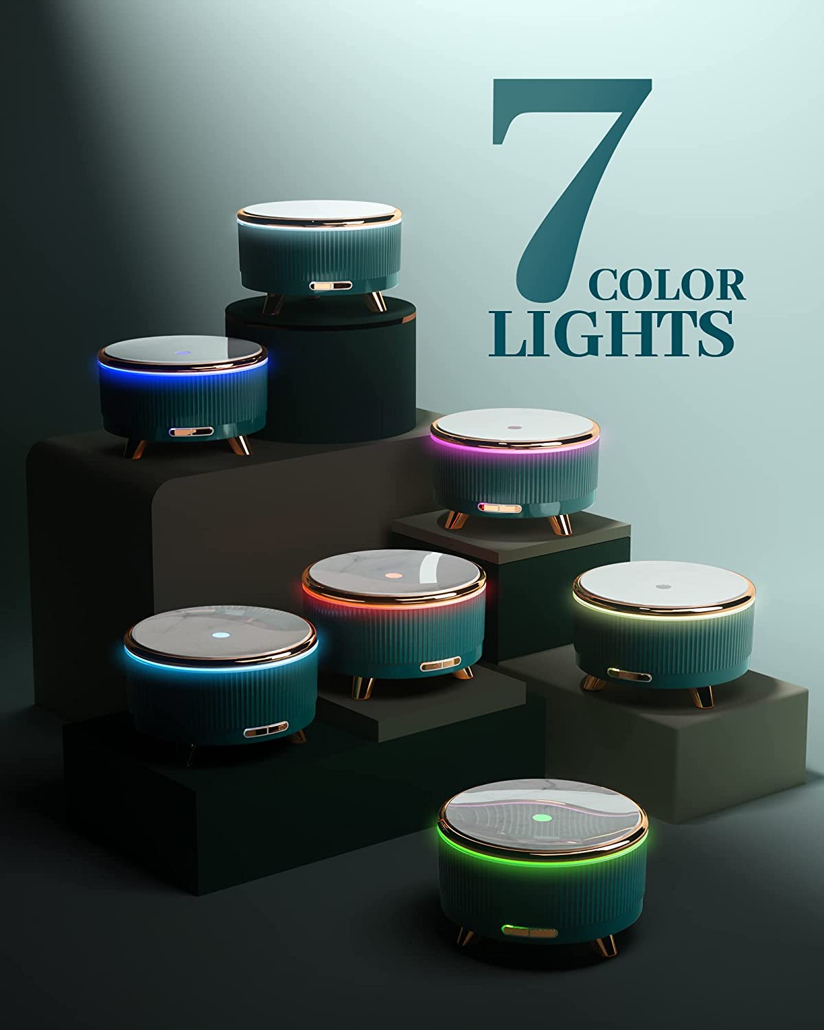 Wooden LED Aromatherapy Essential Oil Diffuser | 500ml | Sleep, Relaxation & Wellness