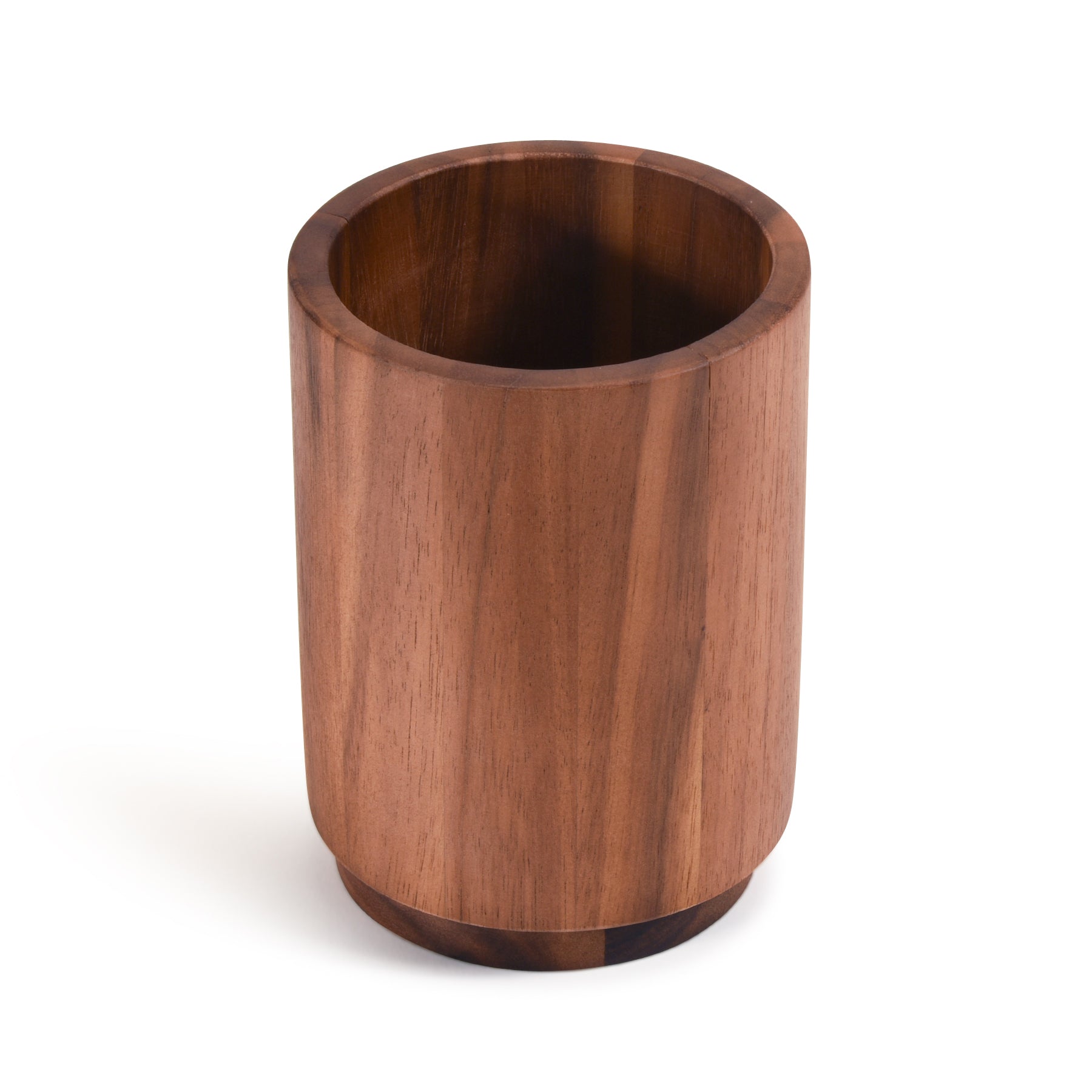 Aalborg, Denmark Acacia Wood Rotating Lazy Susan Utensil Holder | 2 Sizes | Kalmar Home