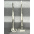 Spiral Taper Candles | Set of 2 | Handmade in Canada | Soy Wax | Aaram Lux