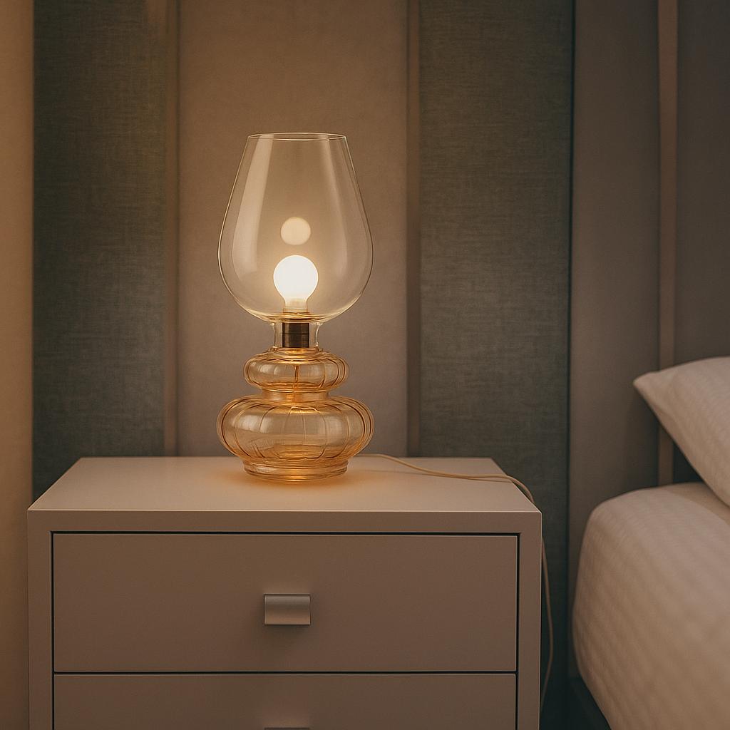 Elegant Handblown Glass Table Lamps – Modern Accent Lighting in 8