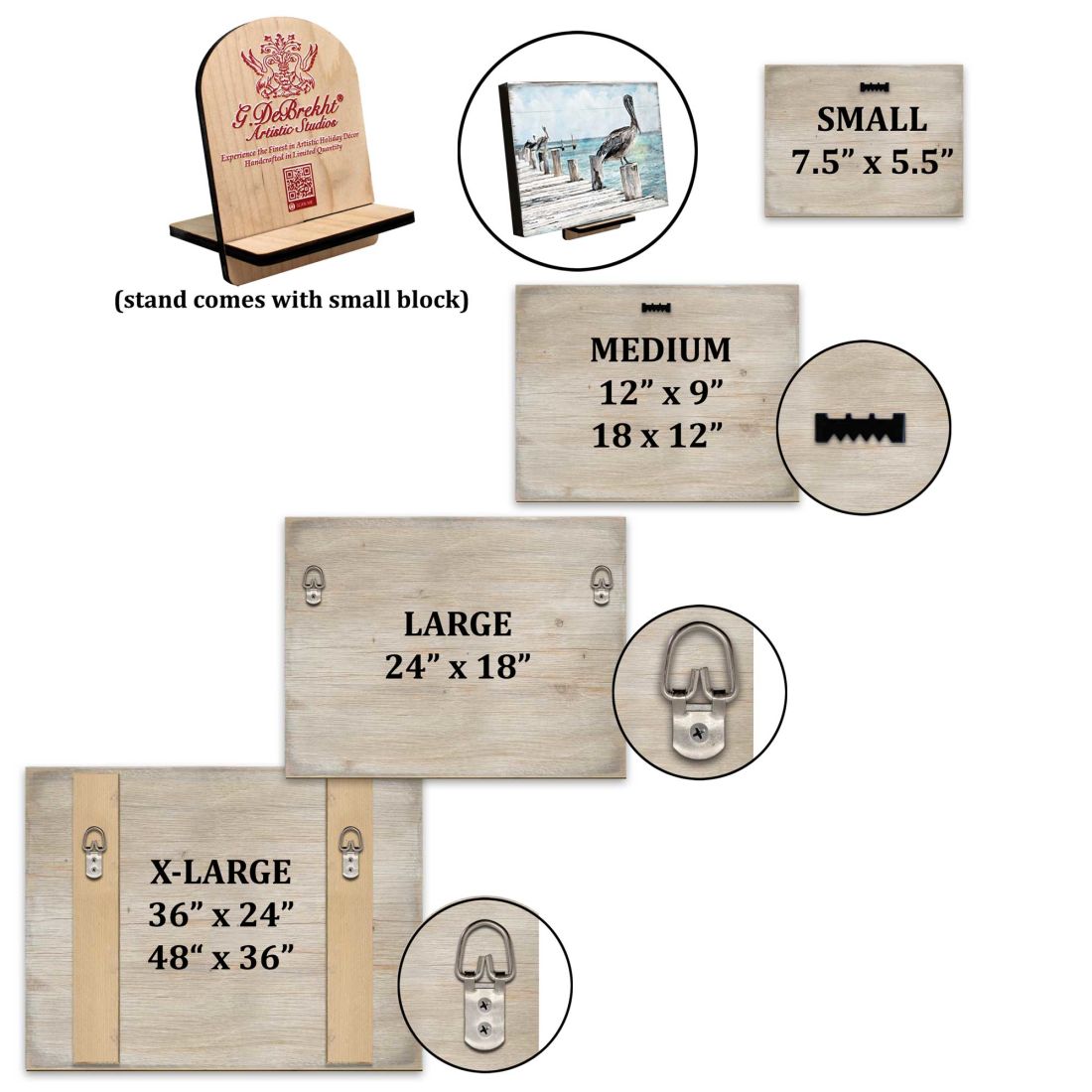 American Patriotic USA Letters Set of 3 Wall Block - American Patriotic Decor - 8185302-2B-S3