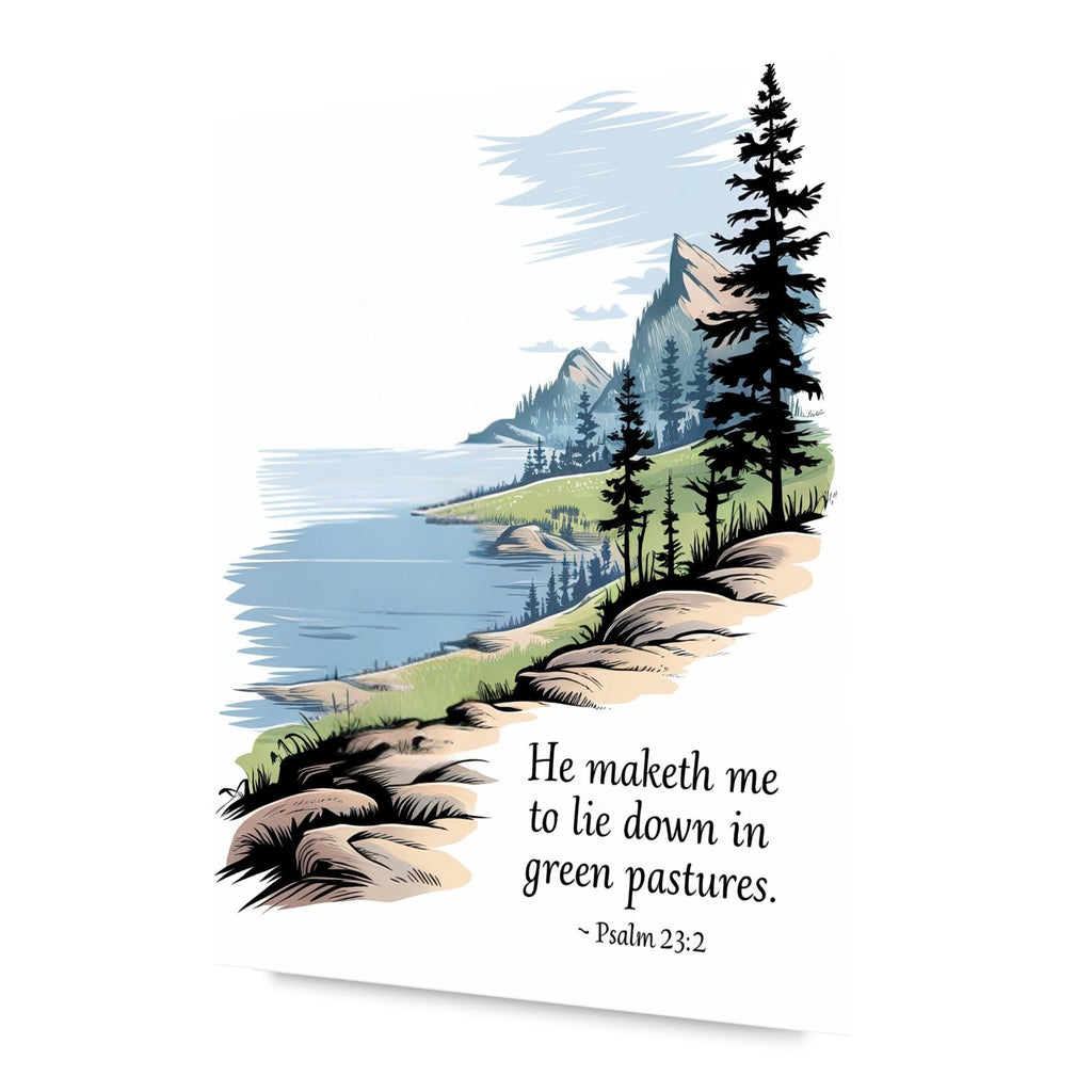Giclee Faith Inspired Tranquil Ocean Horizon Landscape Uplifting