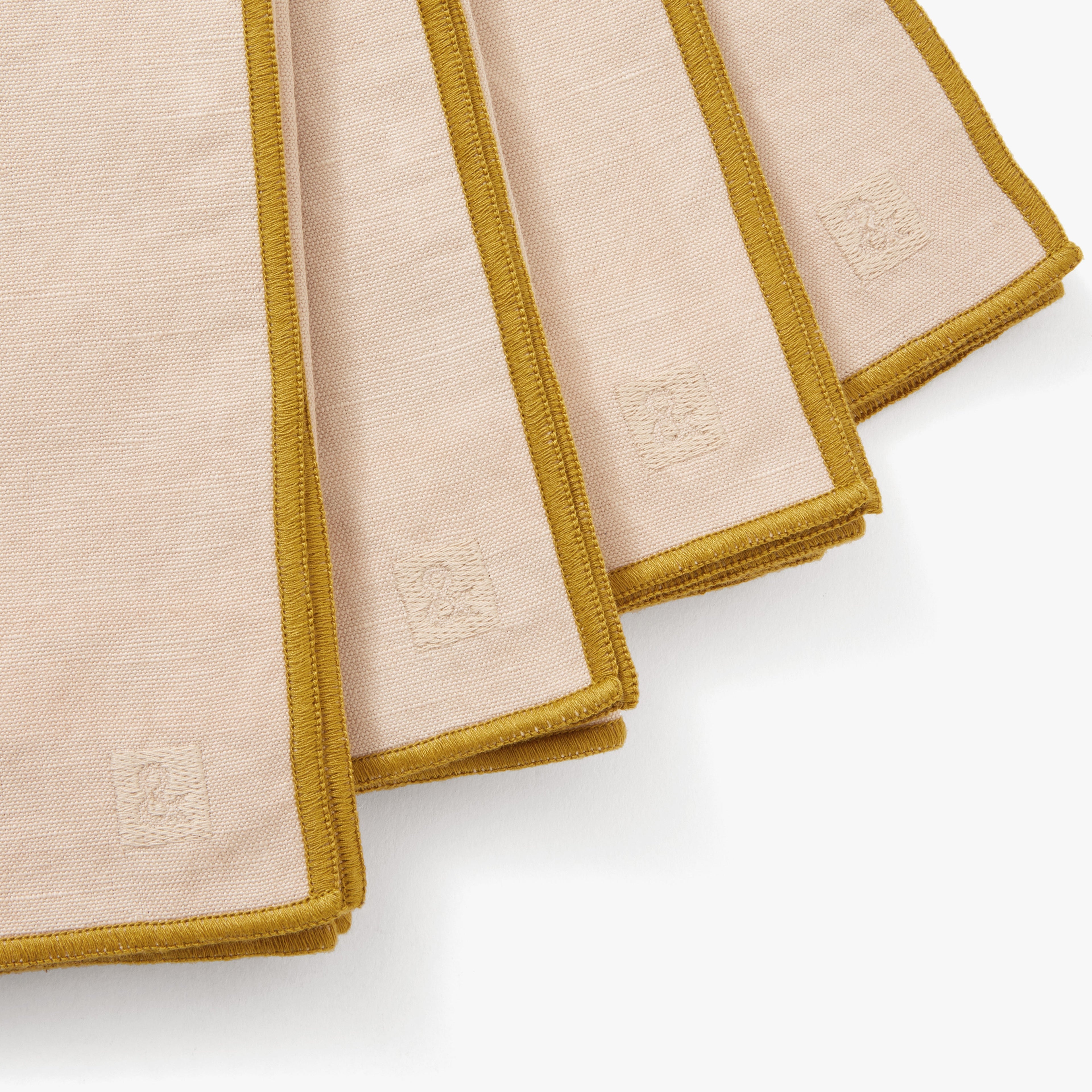 Oat Cotton-Linen Blend Napkins | Set of 4 | 20" x 20" | Handmade | Machine Washable | Powered by People