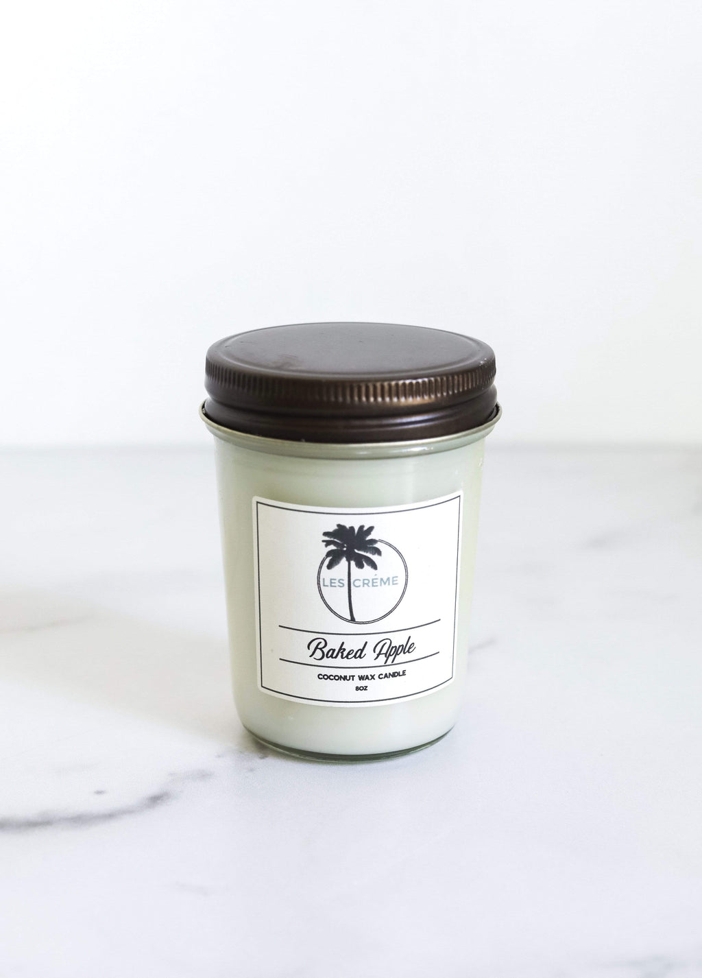 Baked Apple Coconut Wax Candle | Toxin-Free | Cinnamon, Nutmeg, Clove, Orange & Cedarwood | Les Crème