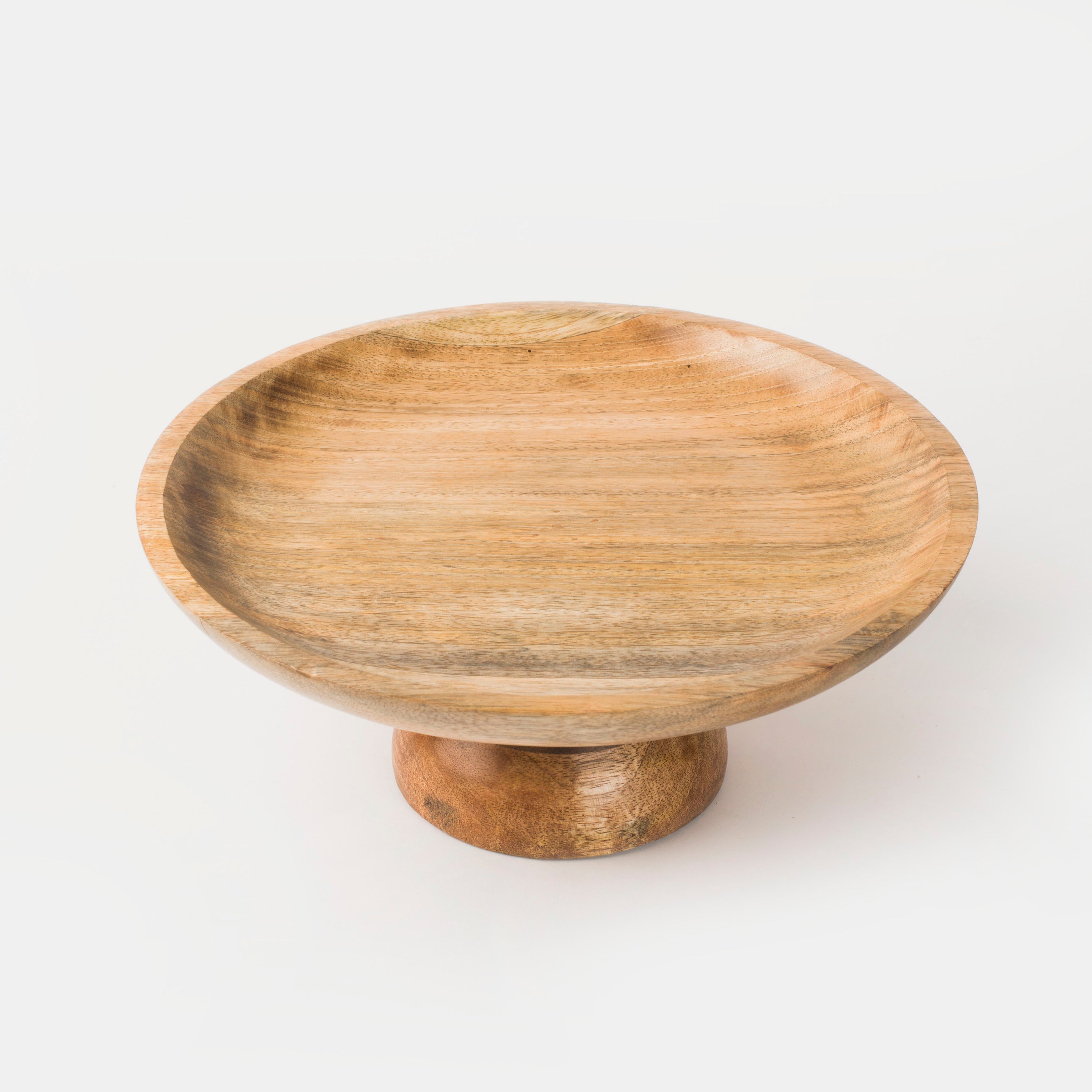 Sienna Pedestal Stand – Handcrafted Mango Wood