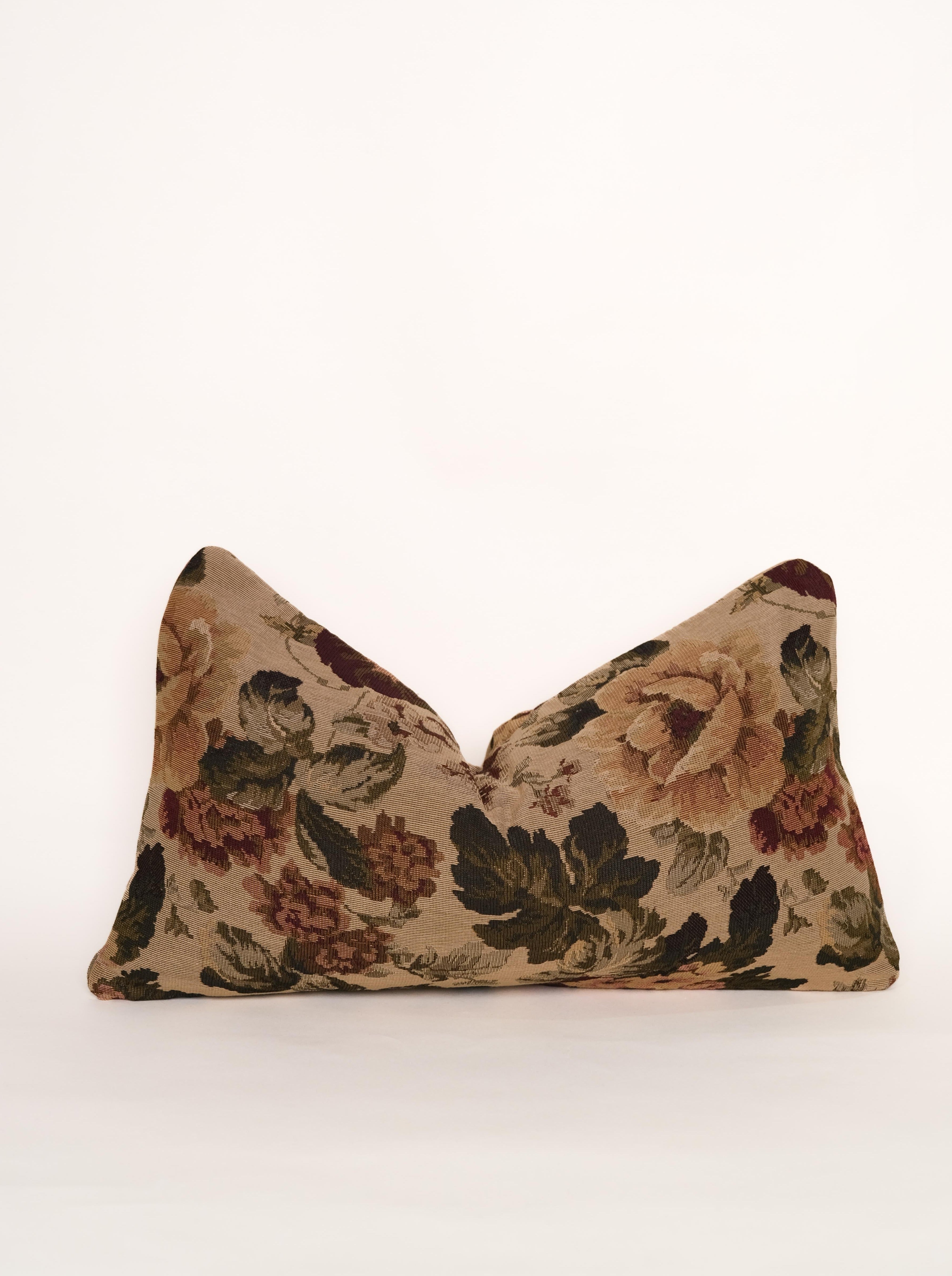 Tapestry Lumbar Couch Pillow | Reversible | European Romance Collection