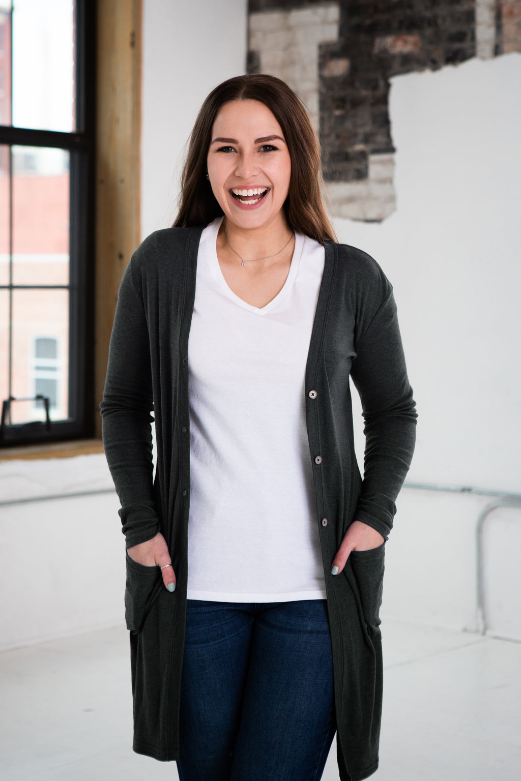 Ladies Eco-Triblend Rib Cardigan | Recycled Fabric | Made in Haiti | Fair Wage | 10 Colors | SM–2X | GOEX Apparel