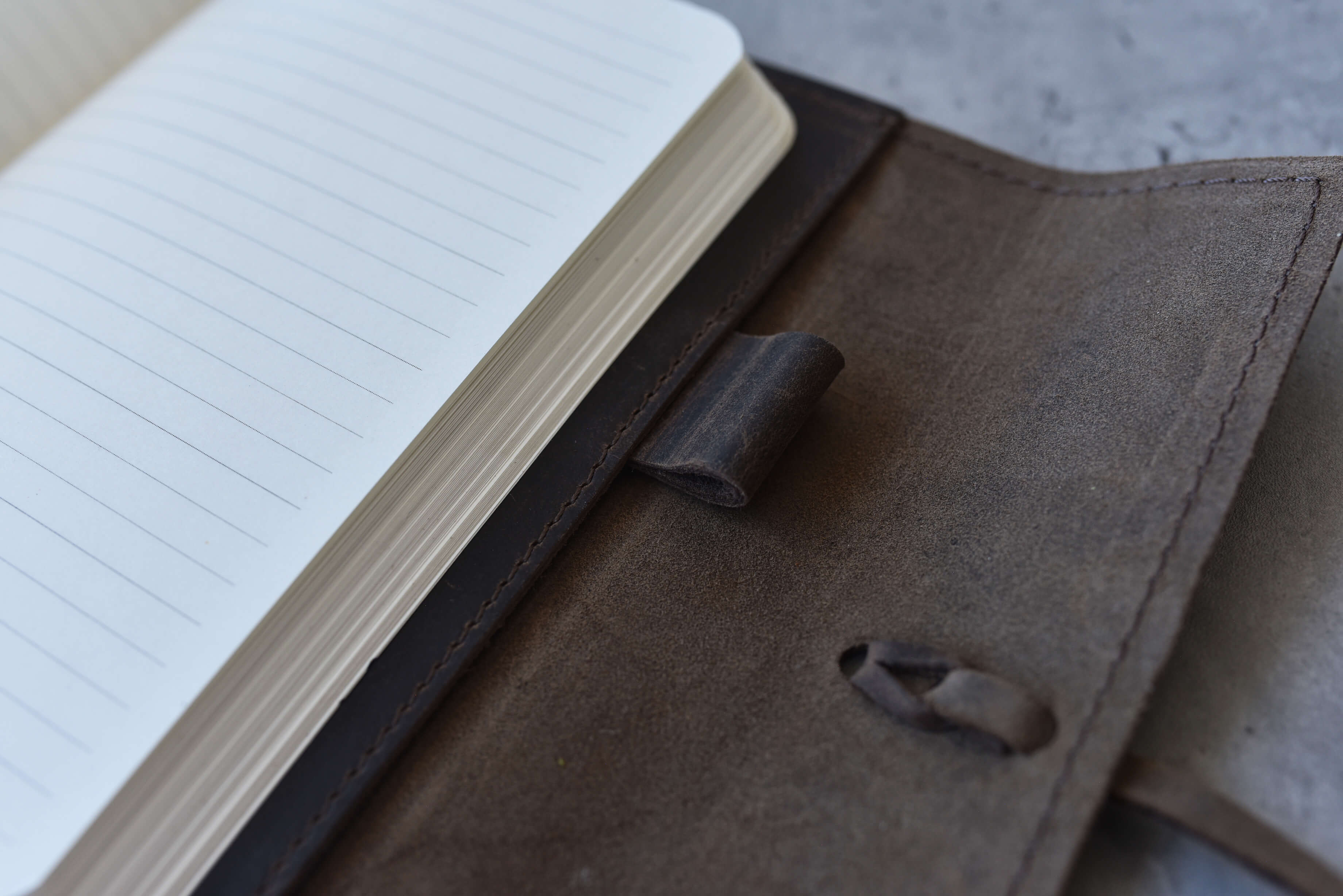 Finest Leather Journal | Family Keepsake & Heirloom | Refillable | Leather Tie Closure & Pen Holder | Kiko Leather