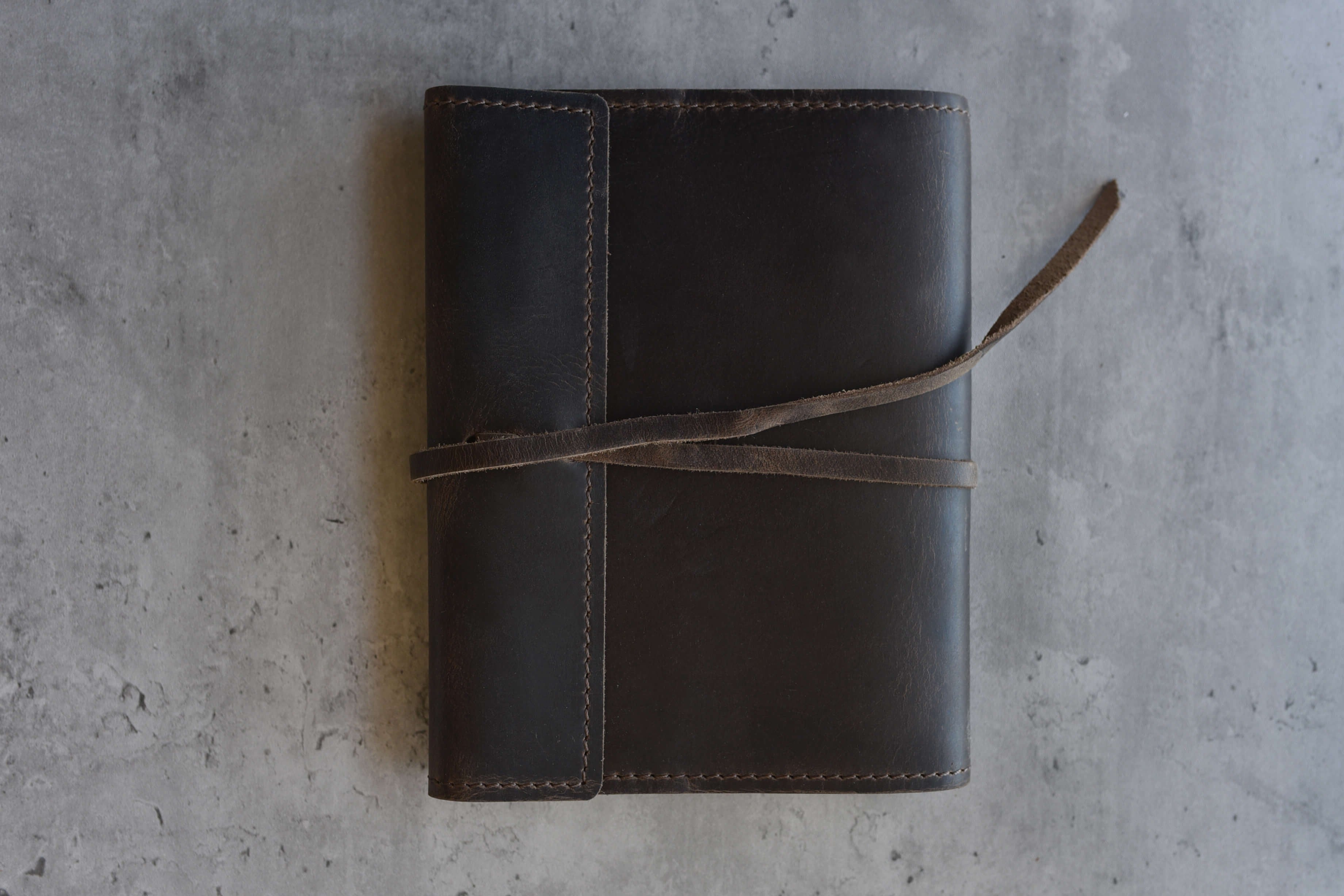 Finest Leather Journal | Family Keepsake & Heirloom | Refillable | Leather Tie Closure & Pen Holder | Kiko Leather