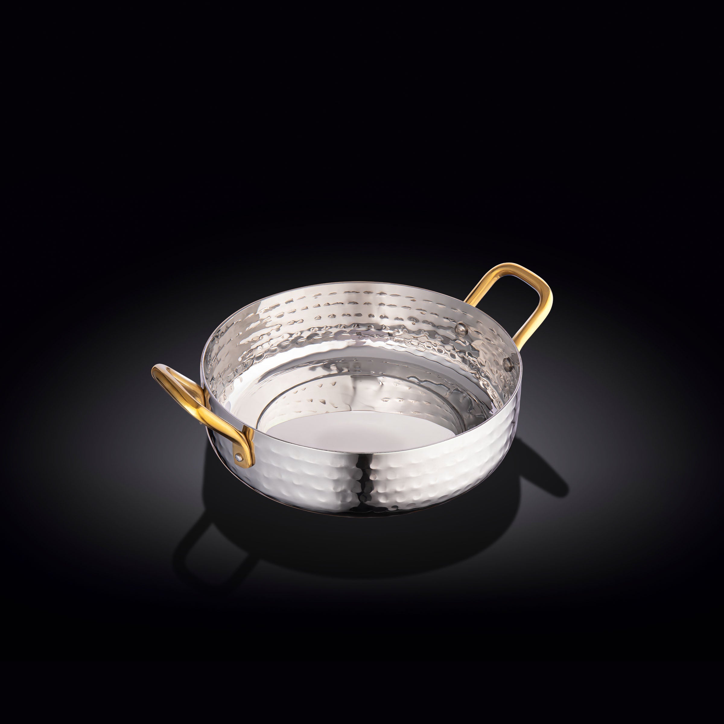 Round Porcelain Fry Pan | Gold Side Handles | 5.5" | Oven to Table | England | Wilmax England
