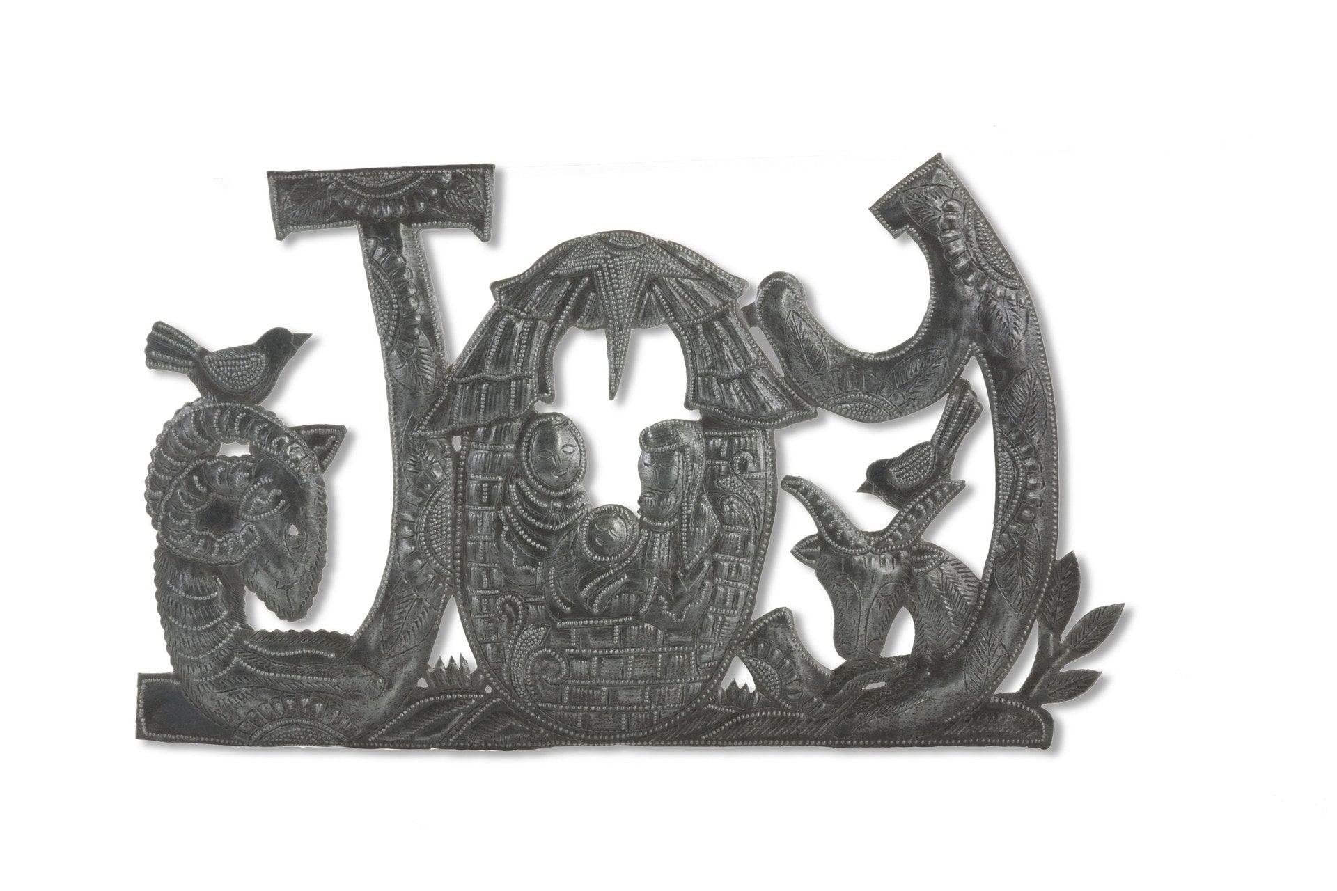 Nativity JOY – Handcrafted Metal Wall Art
