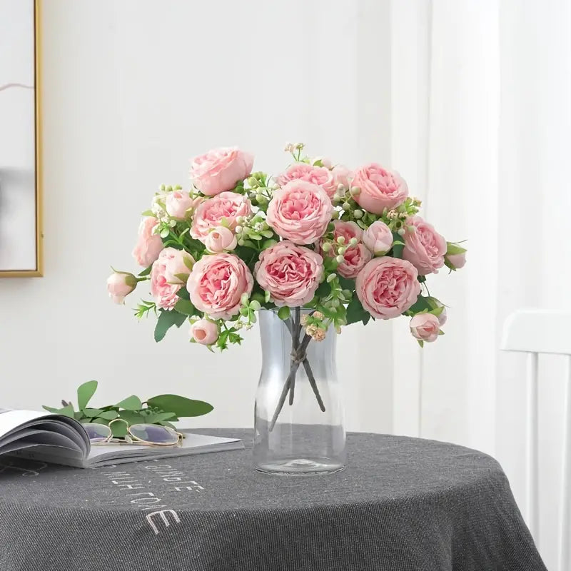 Realistic Light Pink Artificial Peony - Lifelike Home and Wedding Décor