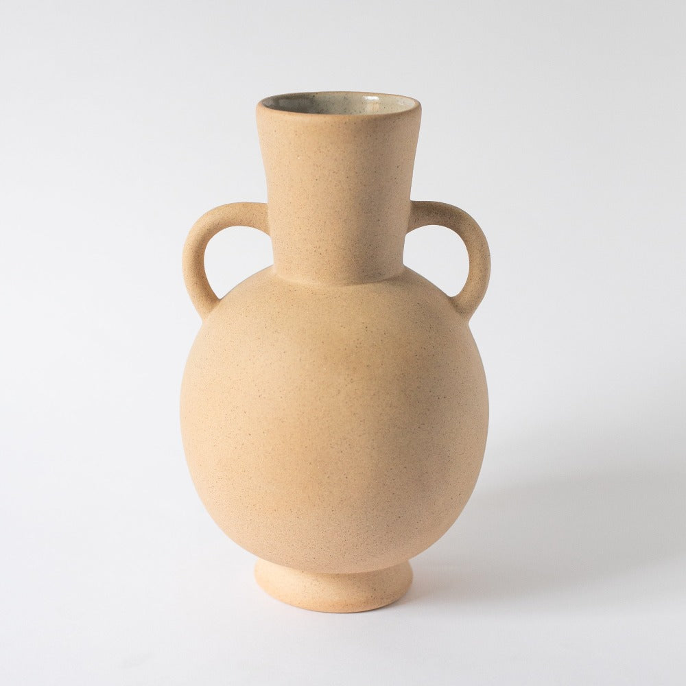 Handcrafted Ceramic Vase | Fire-Kissed Earth Tones | Artisan Made