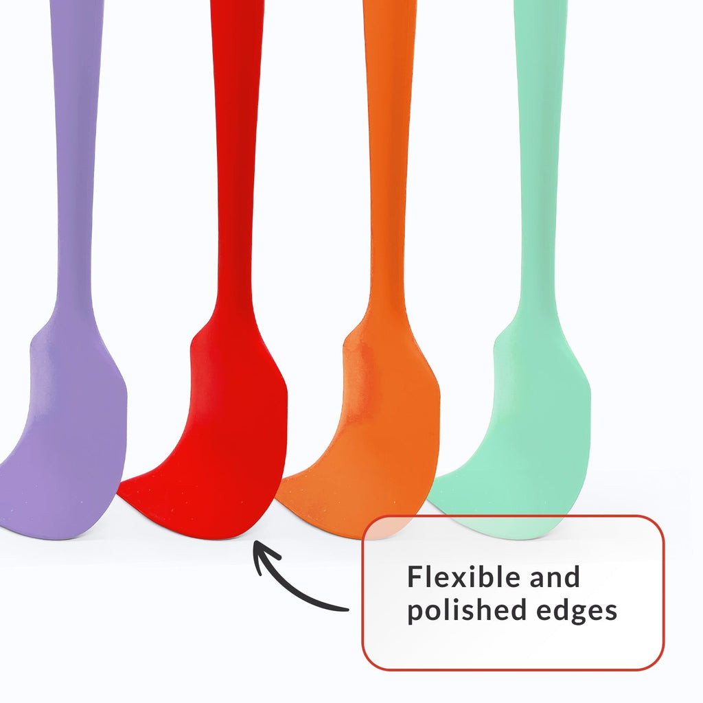 3-Piece Silicone Spatula Set | Heat Resistant to 600°F | BPA-Free | Dishwasher Safe | 6 Colors