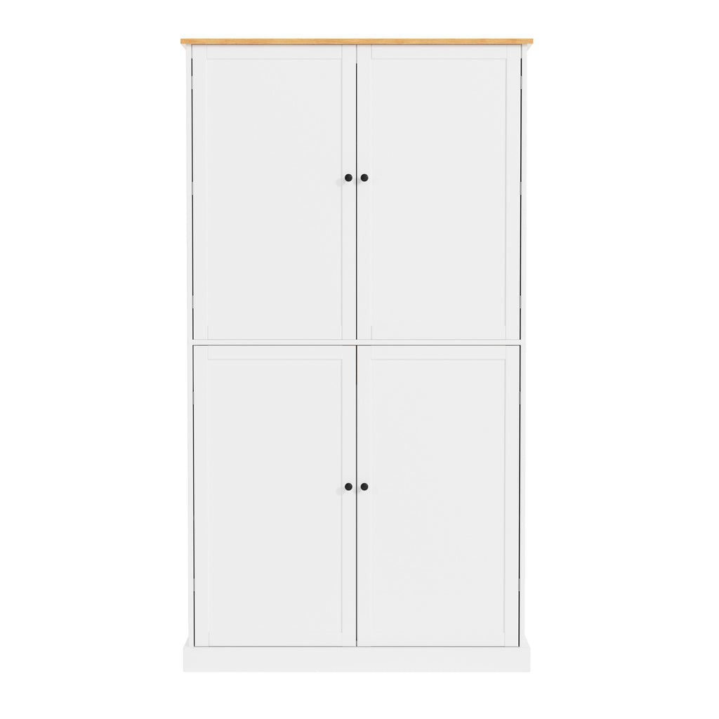 Large Kitchen Pantry Storage Cabinet | 71" Tall | MDF | White, Gray or Blue