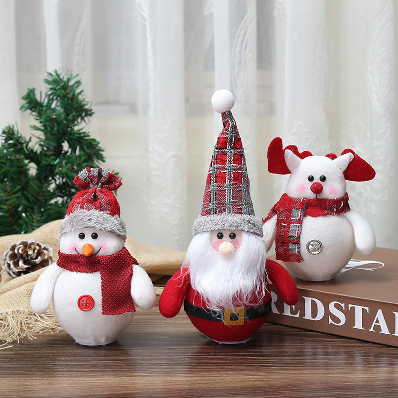 Christmas LED Ornaments — Santa, Snowman & Fawn
