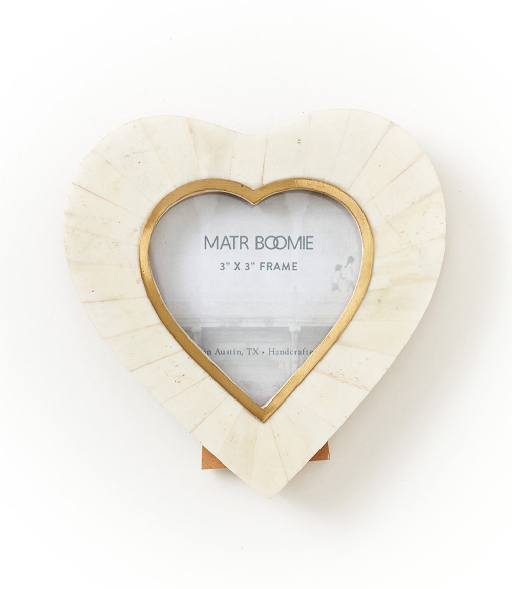 Heart Picture Frame – Hand-Carved 3x3
