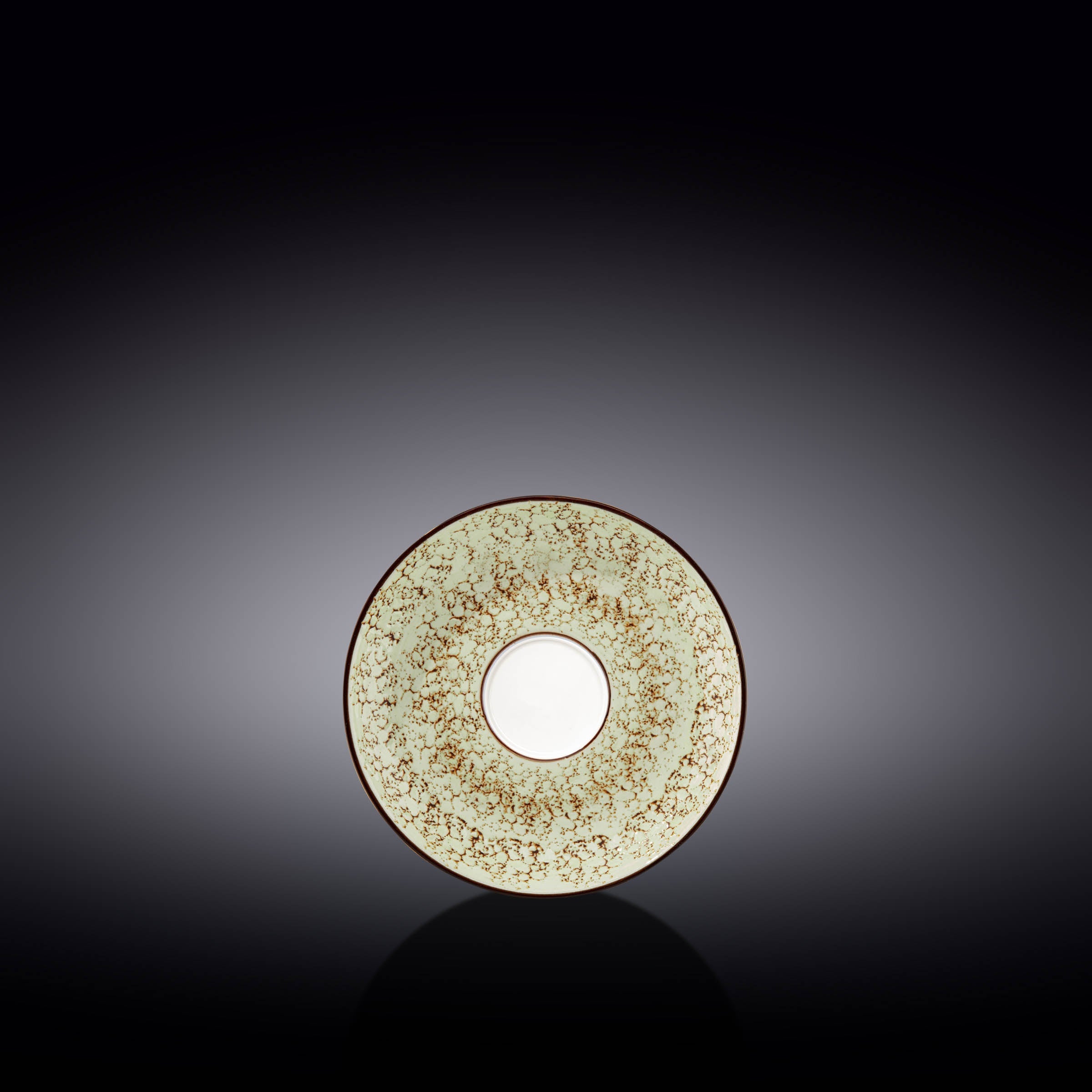 Pale Green Porcelain Saucer 4.5" | Hand-Glazed Fine Porcelain | Splash Collection | Wilmax
