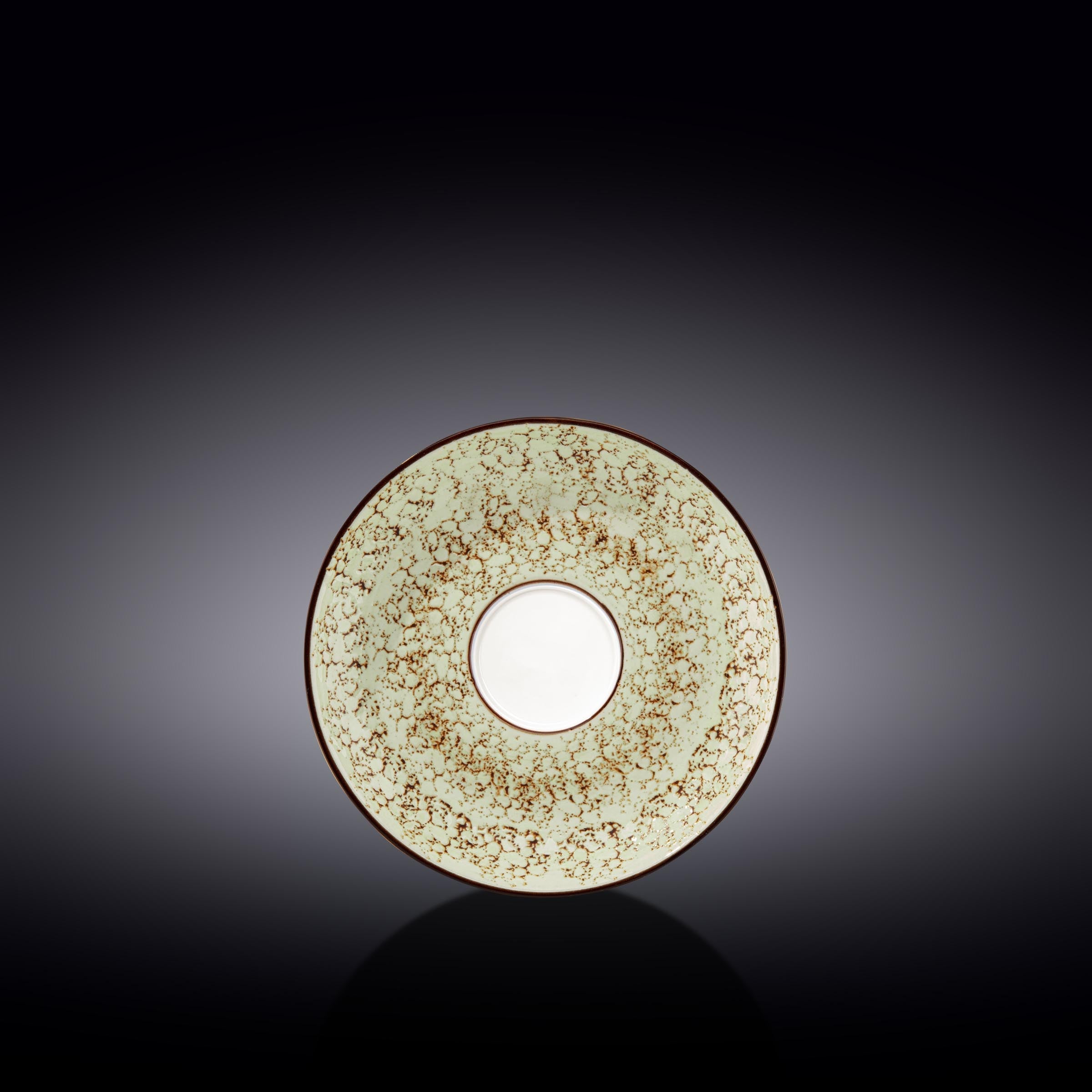 Hand-Glazed Fine Porcelain Saucer | Pale Green | Spanish Artisan Splash Collection