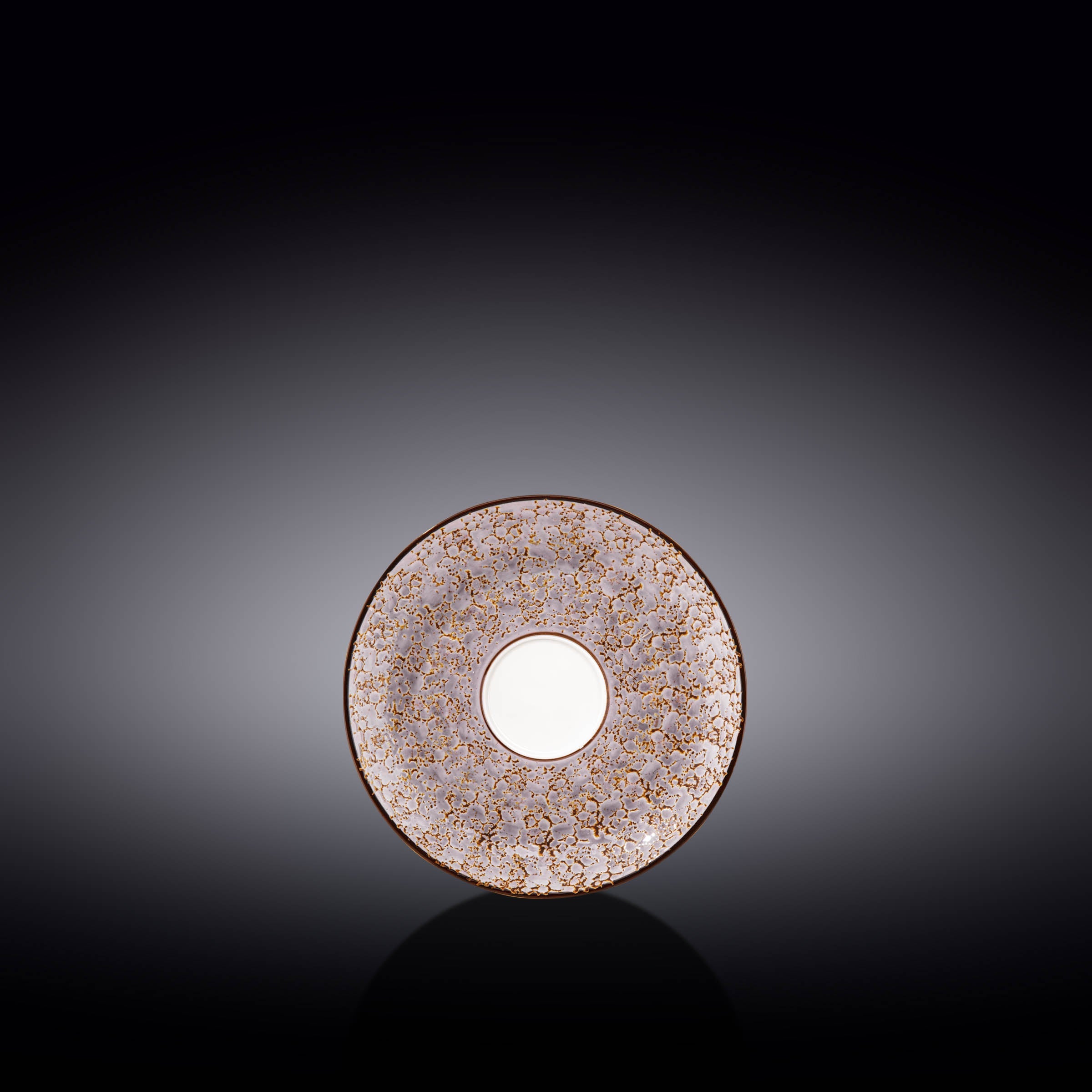 Violet & Lavender Porcelain Saucer – Hand-Glazed