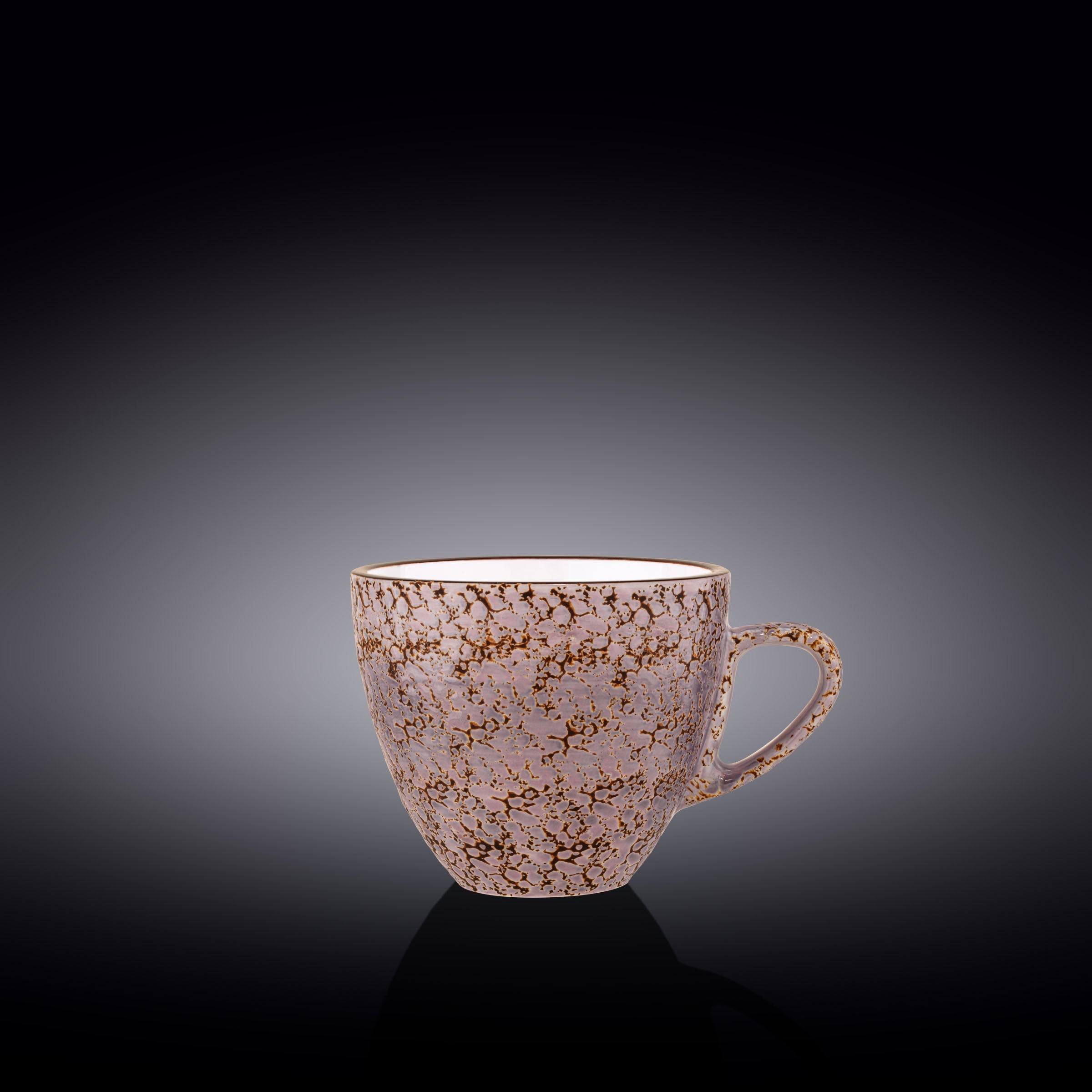 Violet & Lavender Porcelain Coffee & Tea Cup | 10 FL OZ | Hand-Glazed | Splash Collection | Wilmax