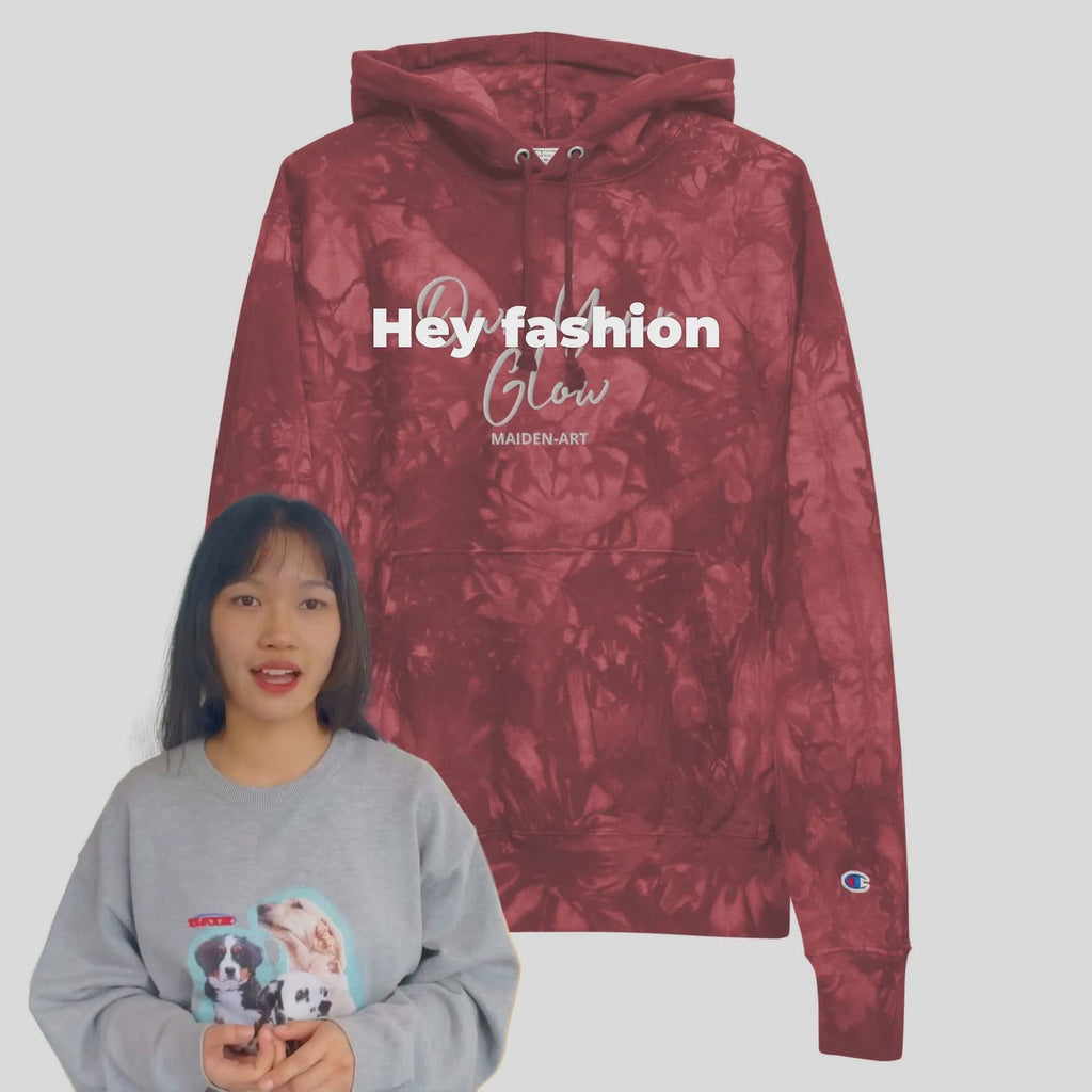 Heart - Knitted crew neck sweater BLEACH