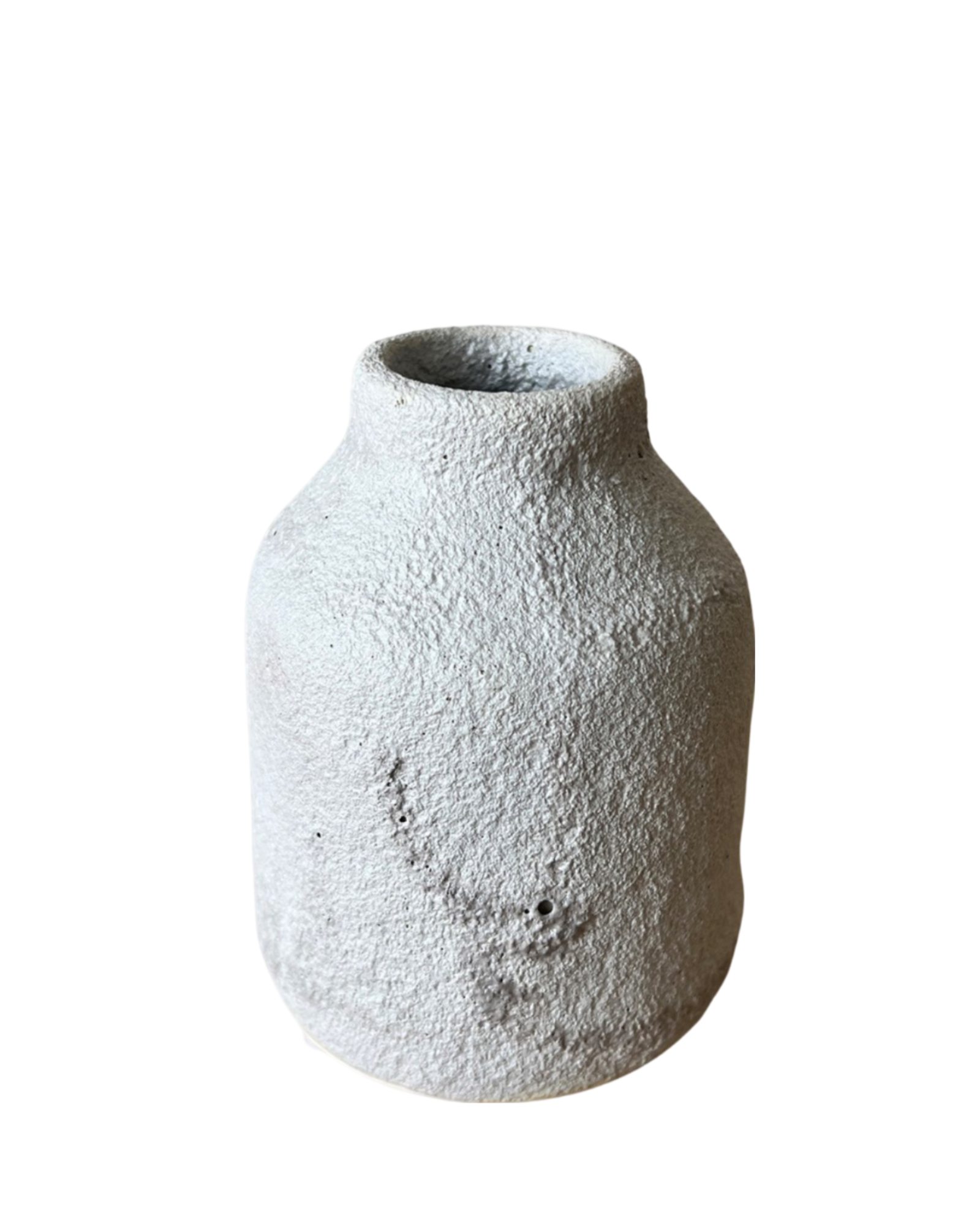 Gray Crater Vase Collection – Hand-Thrown Porcelain