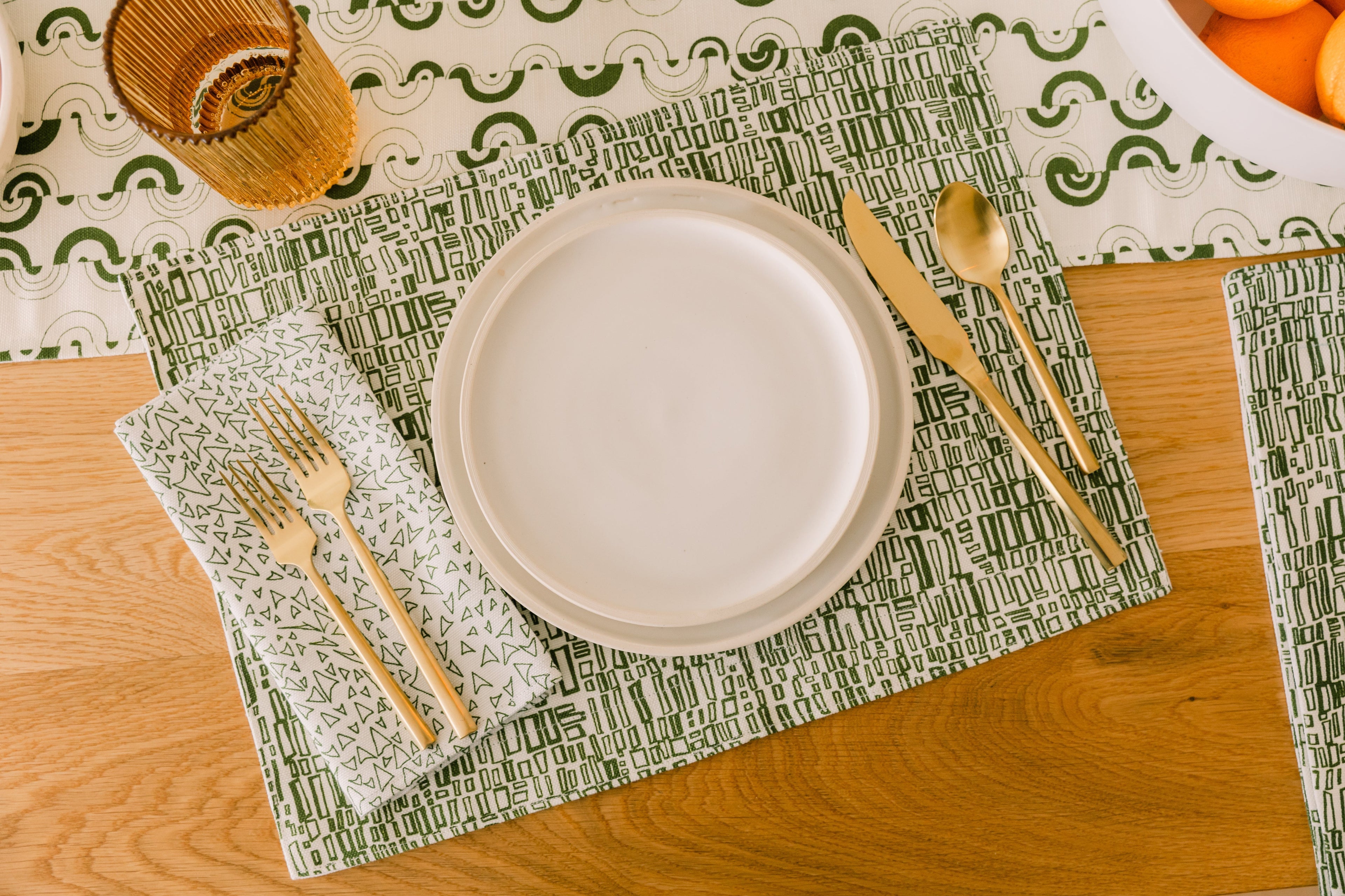 Basilone Napkins in Cereus | Pair of 2 | 55% Linen 45% Cotton | Belgian Yarns | Made in USA | Powered by People