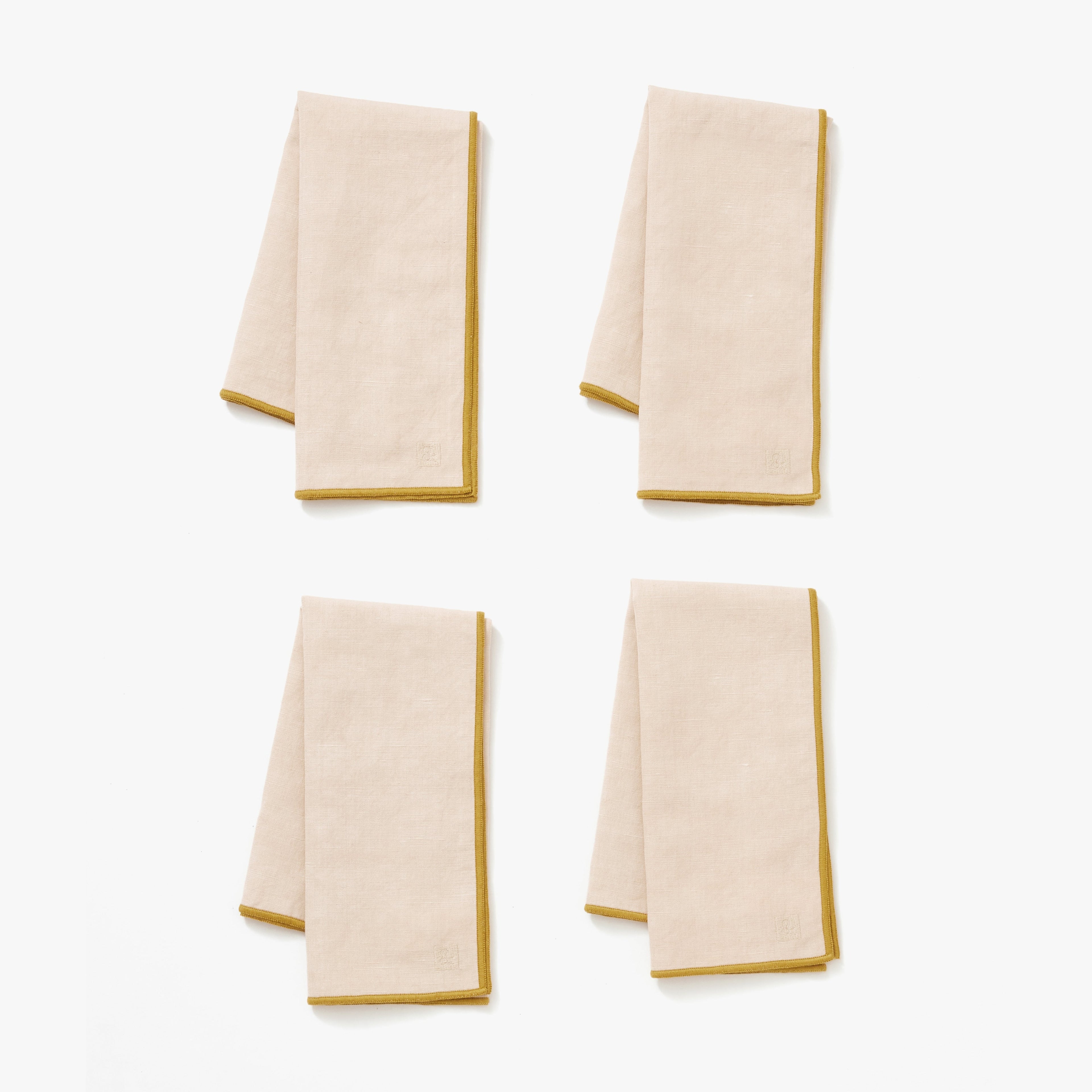 Oat Cotton-Linen Blend Napkins | Set of 4 | 20" x 20" | Handmade | Machine Washable | Powered by People