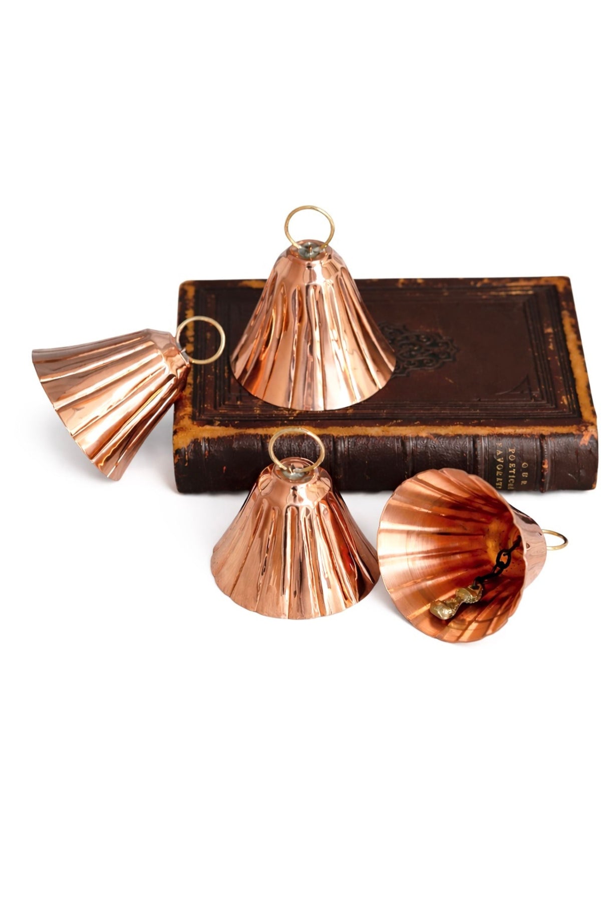 CMK Copper Bell Ornaments (Set of 2 or 4)