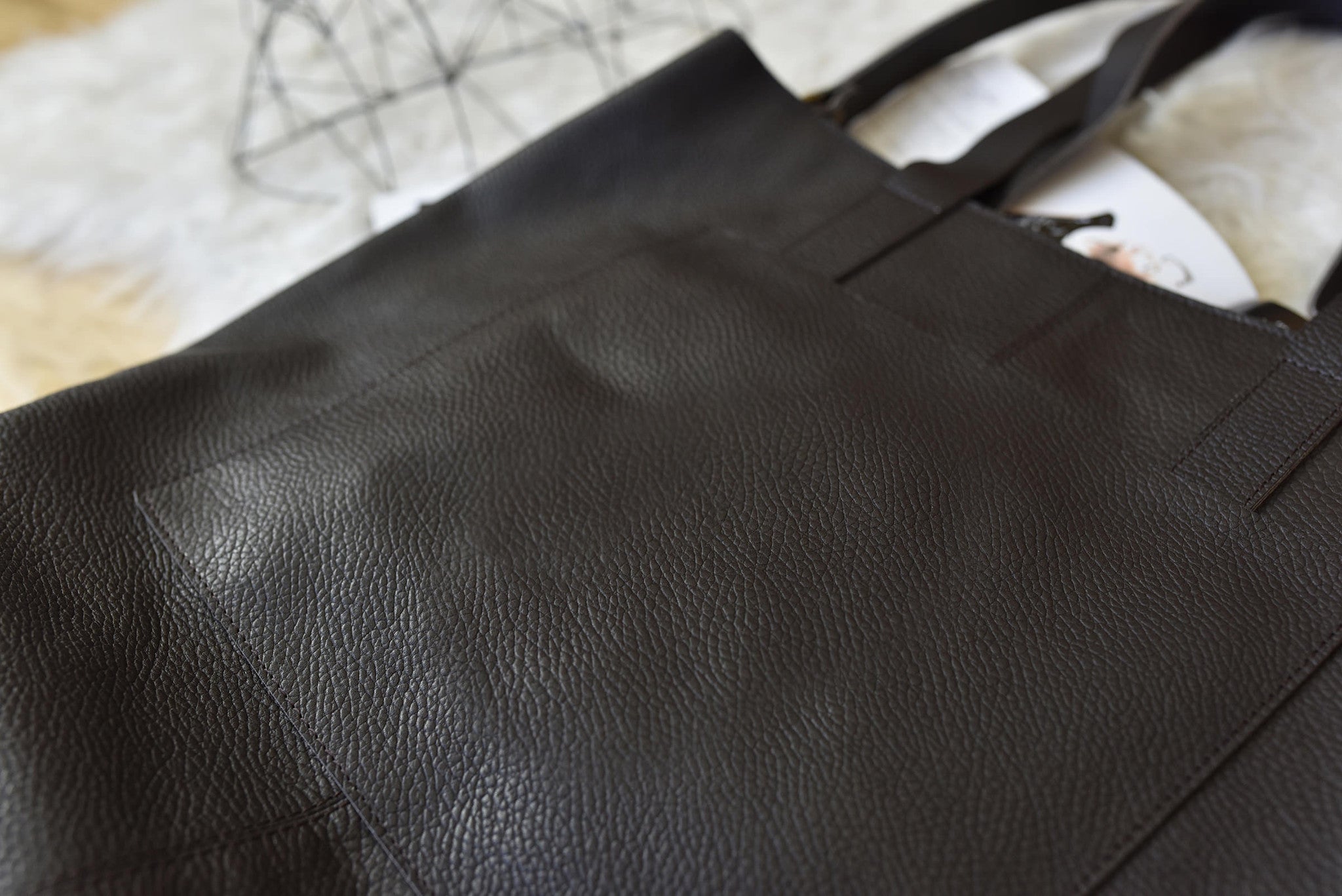 The Bible Study Tote - Pebble Leather