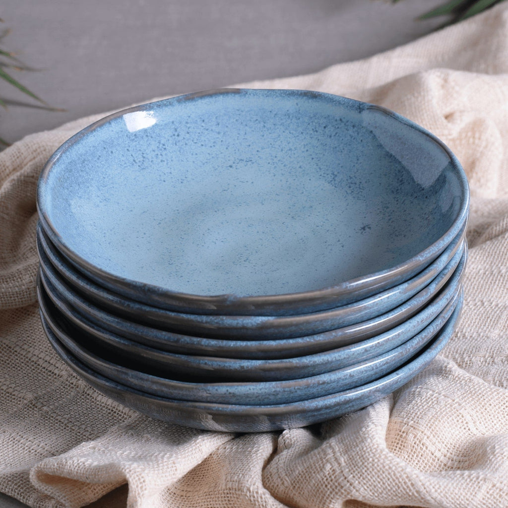 Pasta Plate Set of 6 | Porto Brasil Porcelain | 14 Colors | Microwave, Dishwasher & Freezer Safe