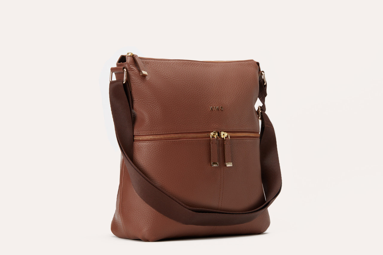 Pebble Leather Zip Tote