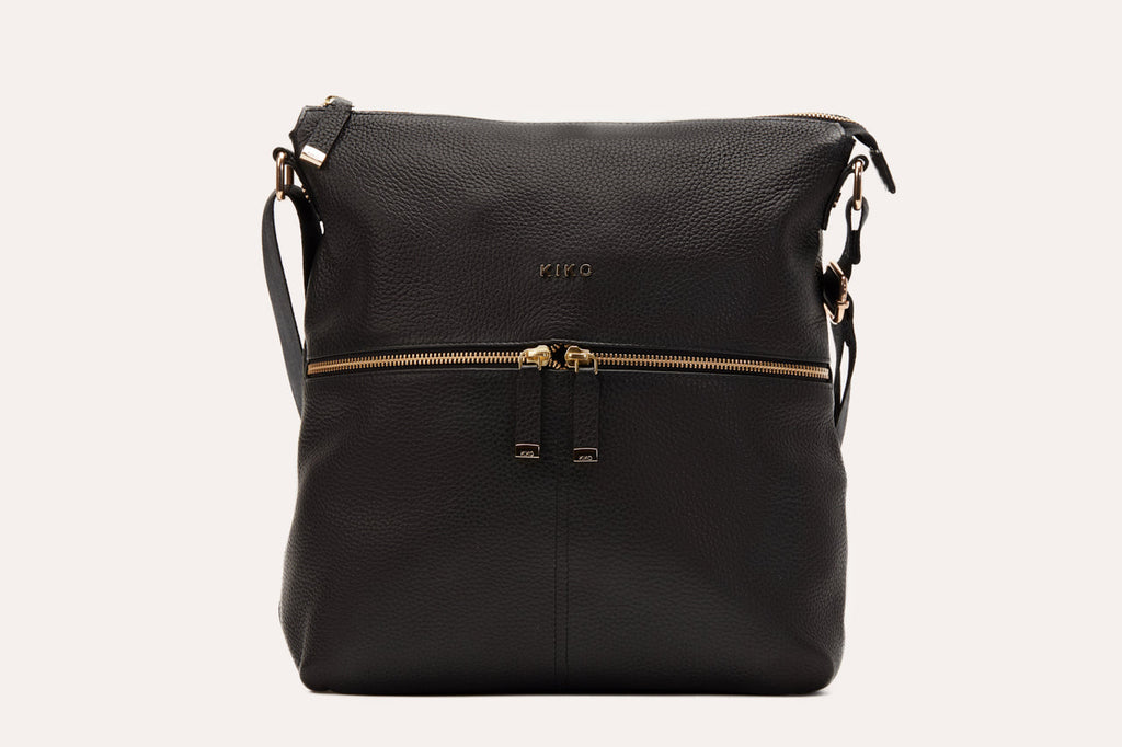 Pebble Leather Zip Tote