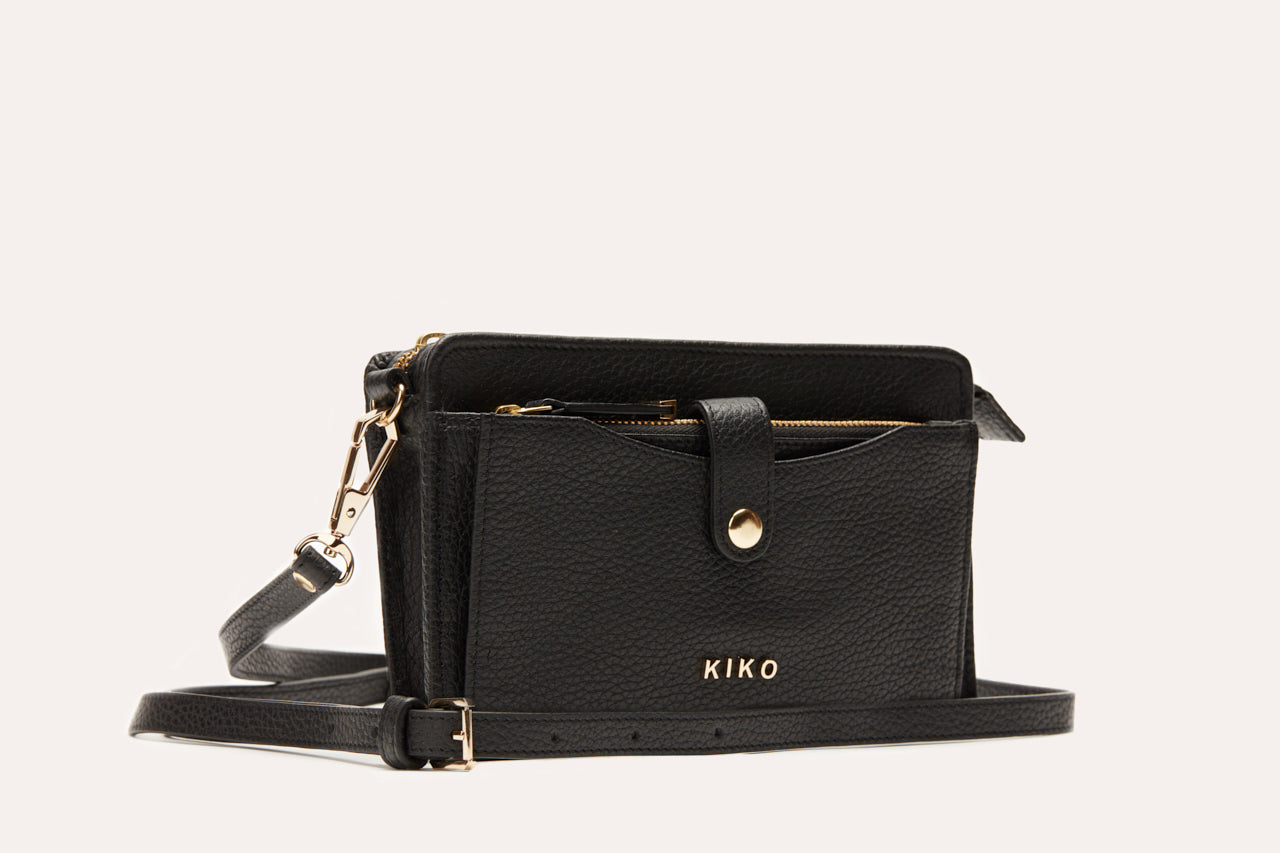 Pebble Leather Wallet Crossbody