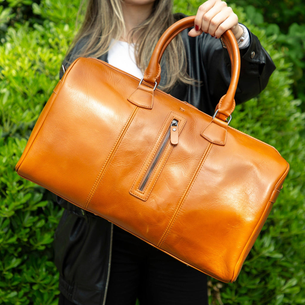 Full Grain Leather Travel Duffle Bag