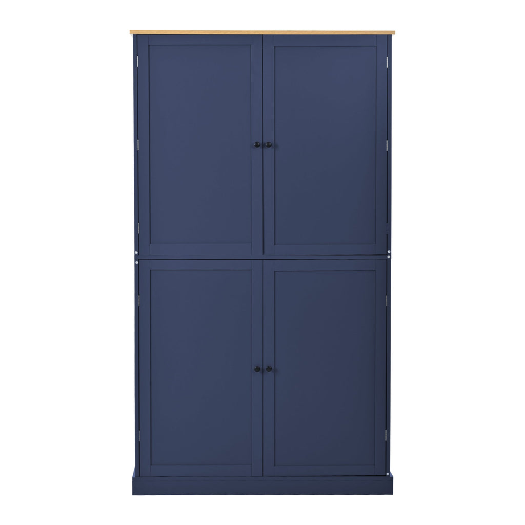 Large Kitchen Pantry Storage Cabinet | 71" Tall | MDF | White, Gray or Blue